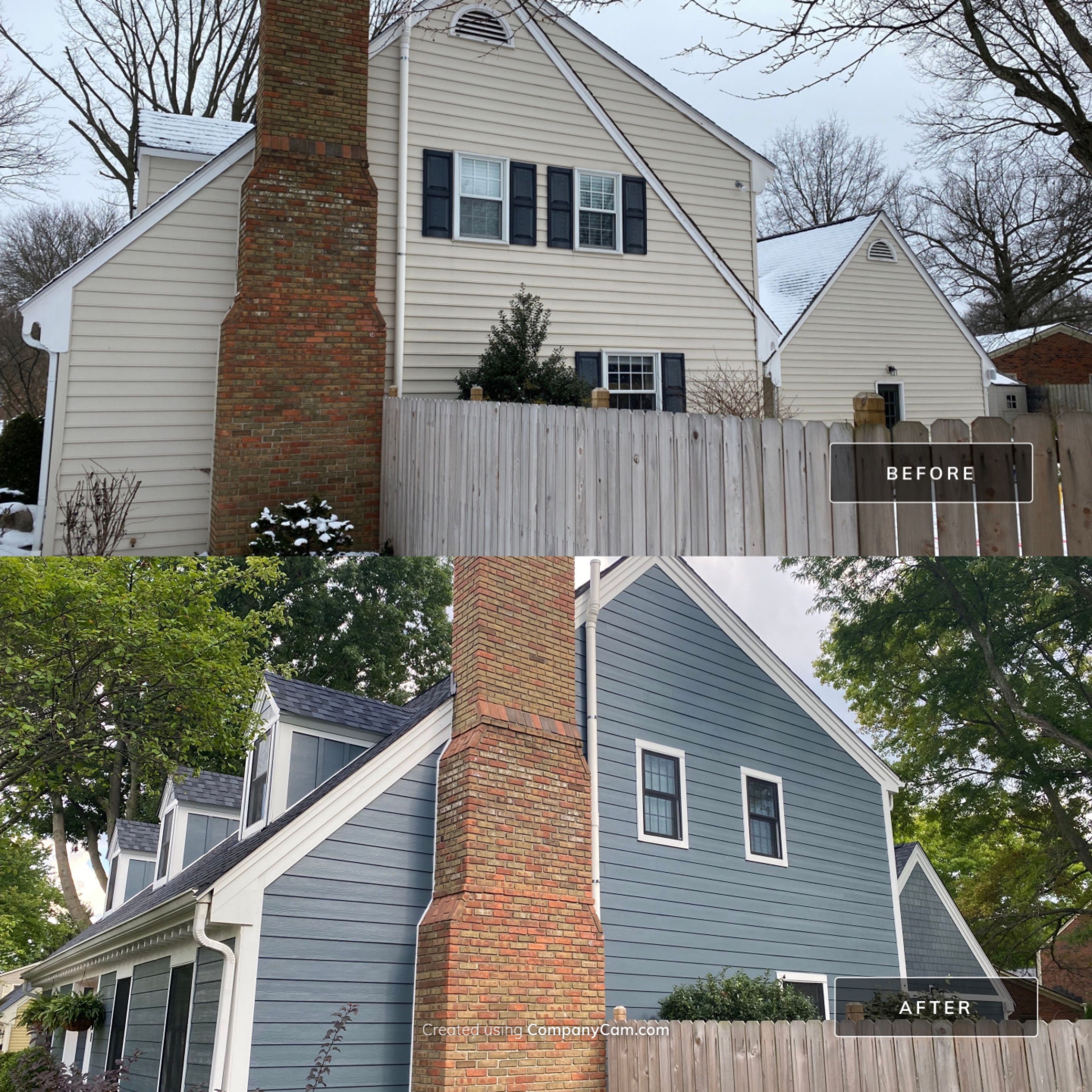 Residential Roofing Installation using James Hardie Fiber Cement Lap Siding and Certainteed Landmark Pro Shingles by Best Exteriors Inc