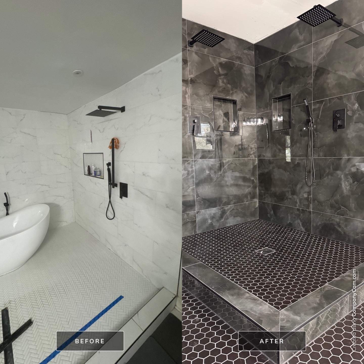 Shower renovation by Prudencio