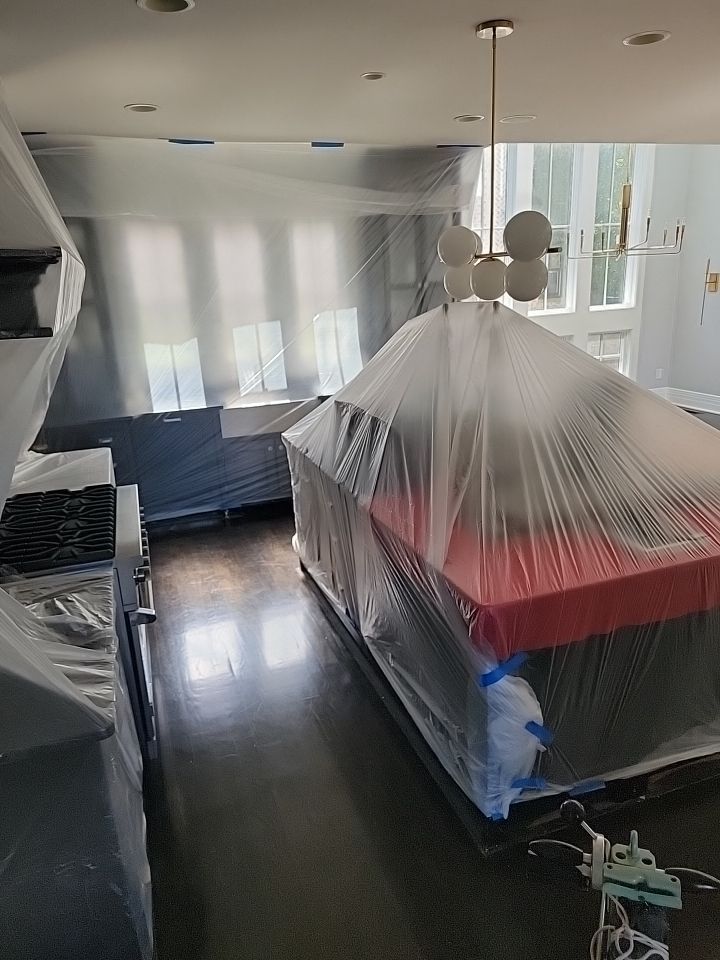 From dark to light, the results are stunning! Beautiful white oak refinish with Country White stain by Footprints Floors of Nashville