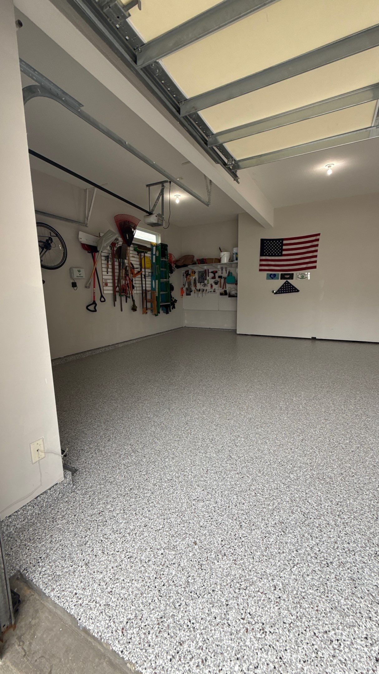 Epoxy Garage Floor Coating Storage in Kansas City by Banner Garage