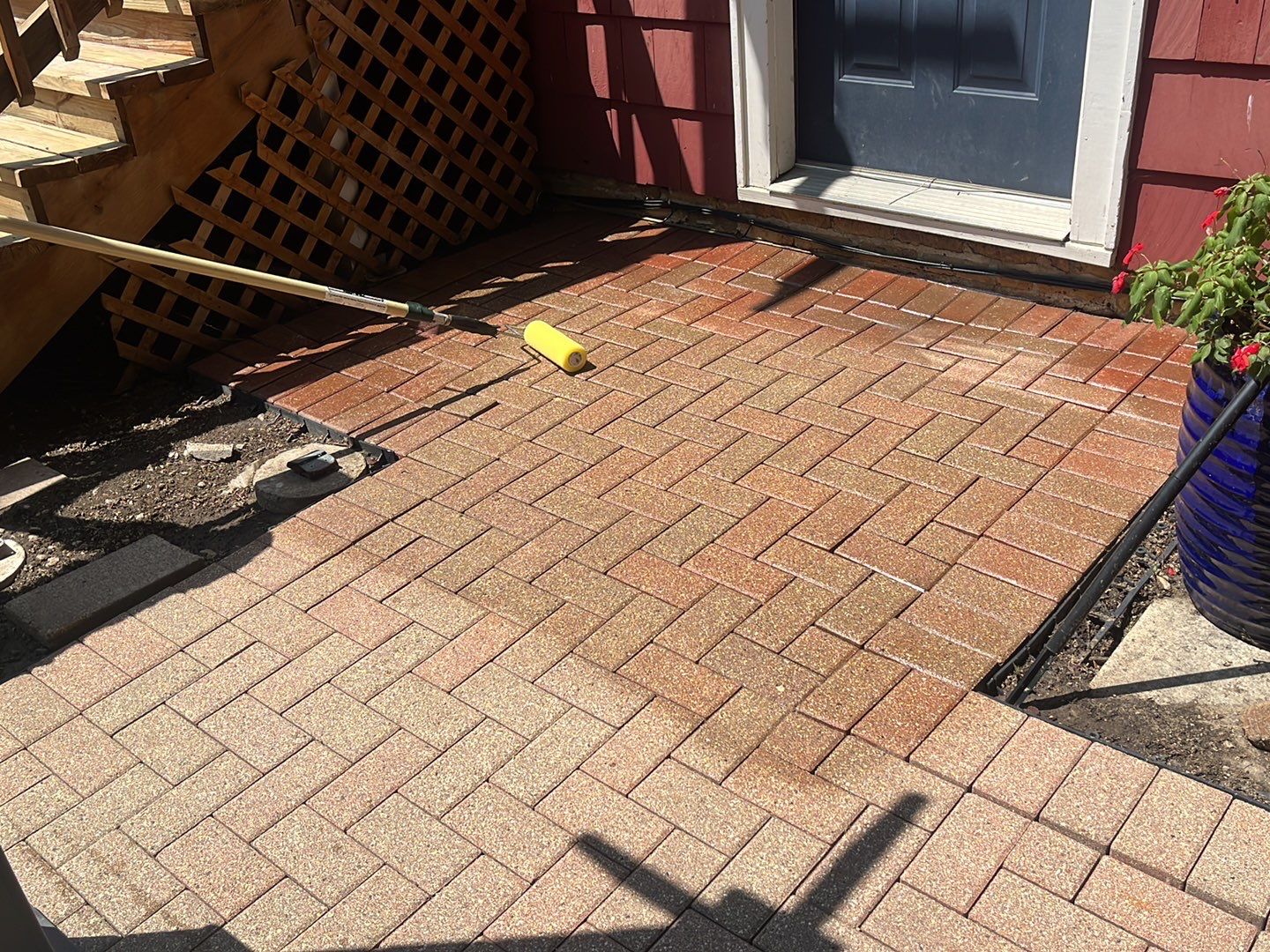 Brick paver clean, sand and seal.  using Surebond SB-1300 by Northern Power Washing LLC.