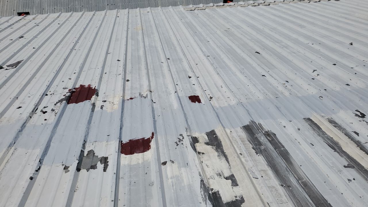 Commercial Roofing Installation using GAF 10 Year Acrylic System by Lighthouse Roofing