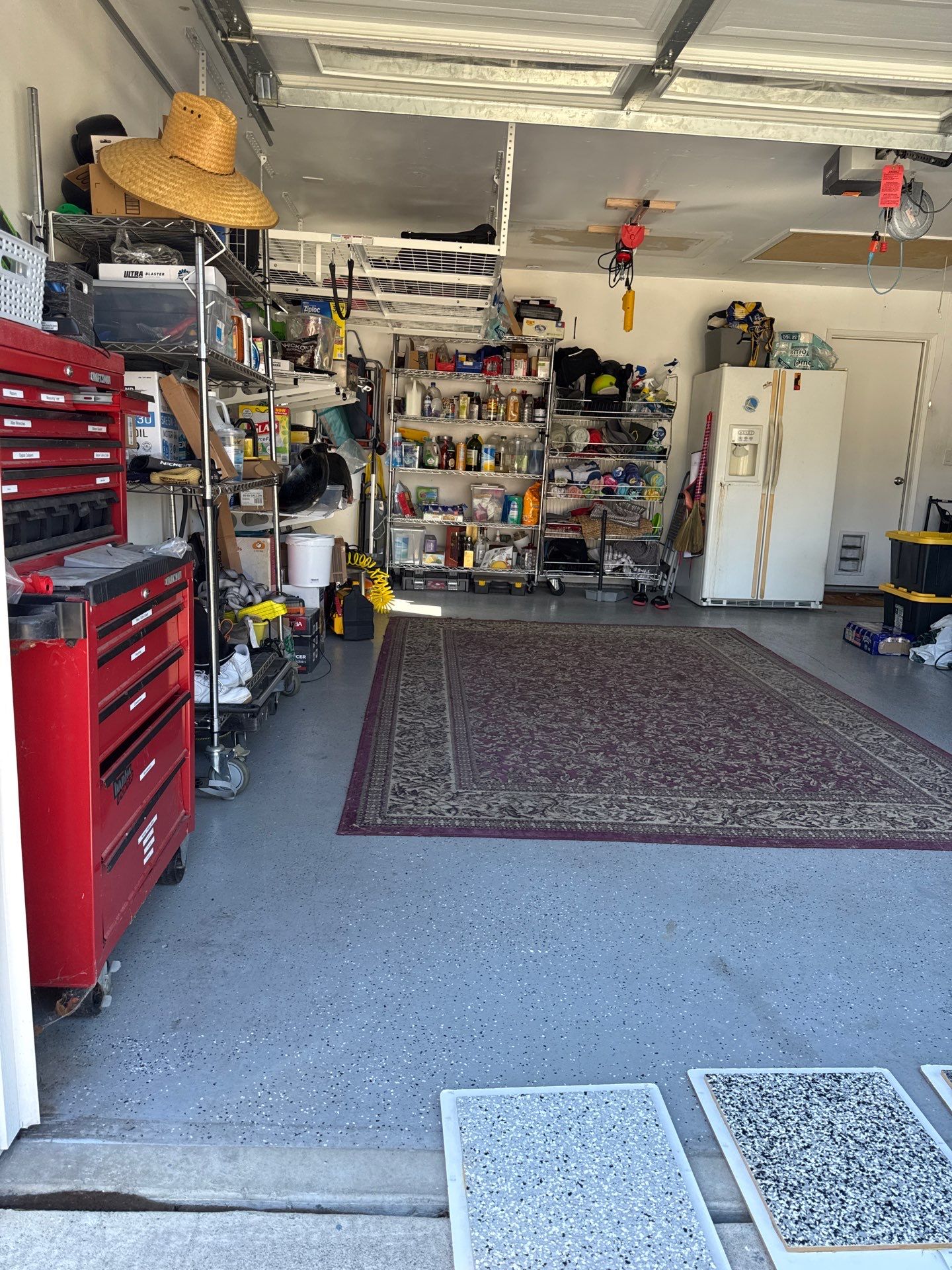 Garage Floor: Vinyl Chip using California Grey by J&C Concrete Restoration, Inc