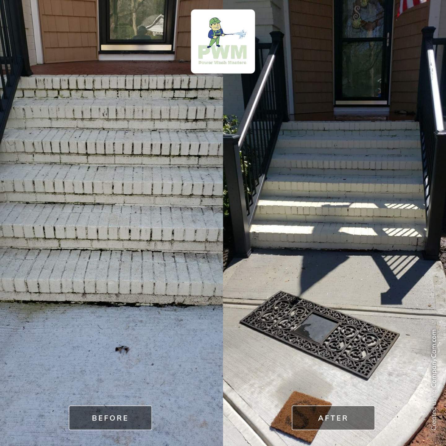 House Wash using cleaner by Power Wash Masters LLC