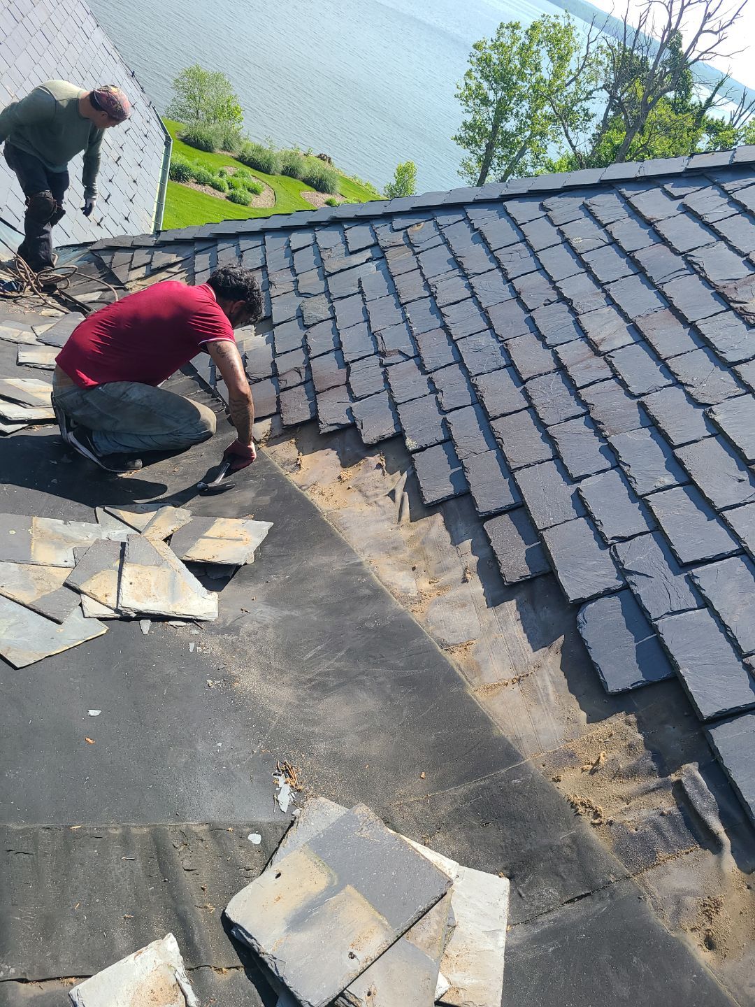 Lorton: EPDM Flat Roof with Partial Slate Replacement by RM Banning, Inc.