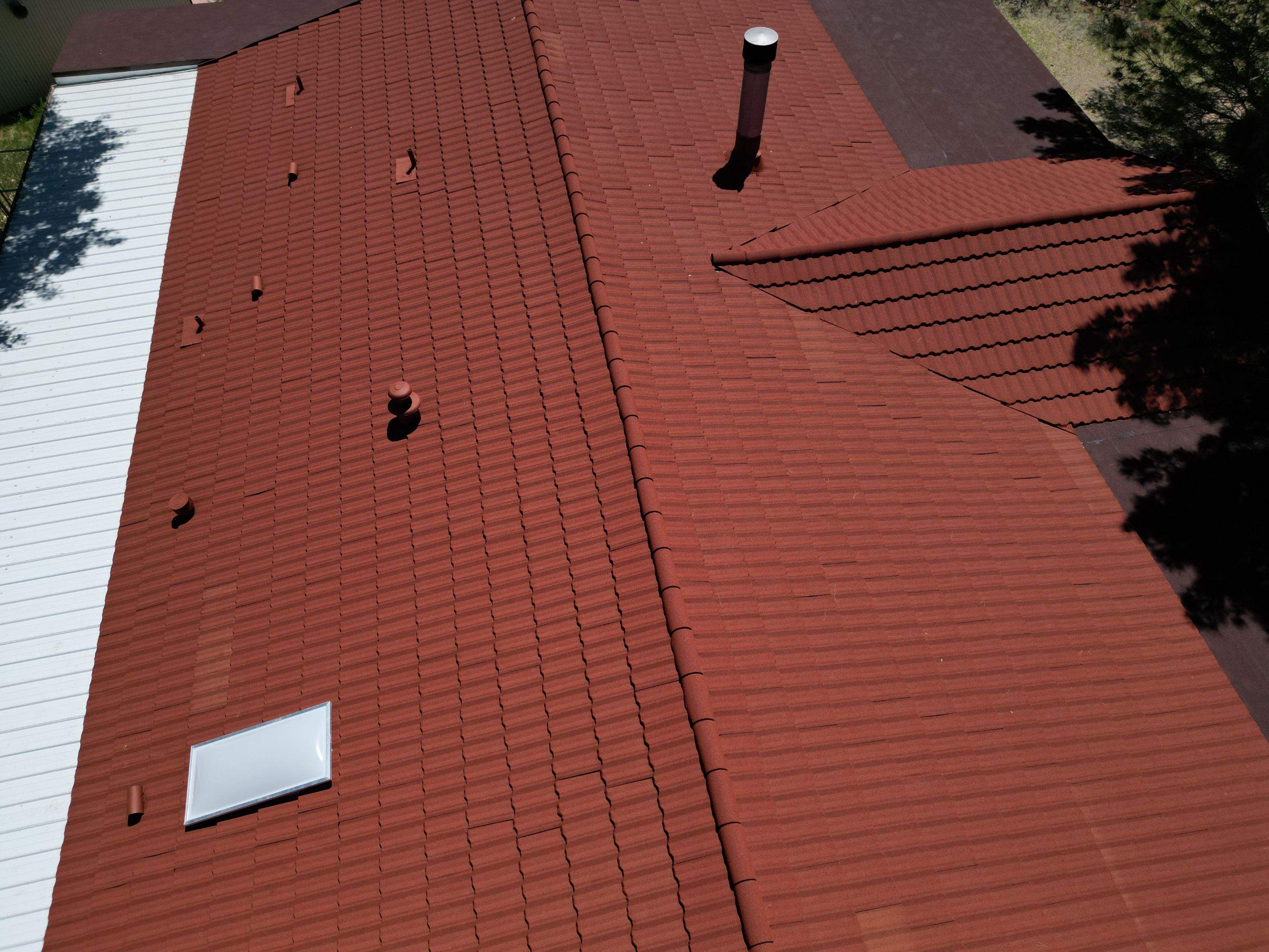 Terra Cotta Stone Coated Steel by Reimagine Roofing