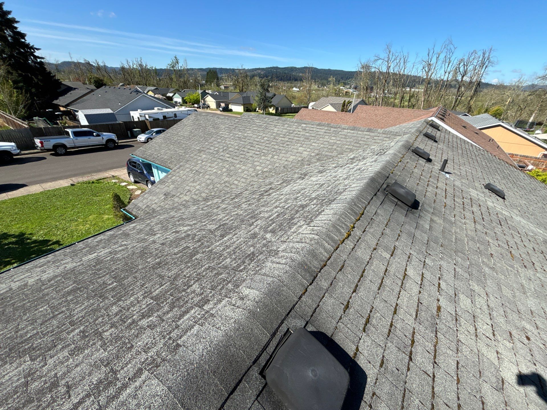 Residential Reroof using Owens Corning Duration Shingles in Sierra Gray. by BEST Roofing & Waterproofing