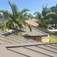 24ga 1.5" Mechanical Seam Medium Bronze by Total Roofing System The Metal Roof Experts