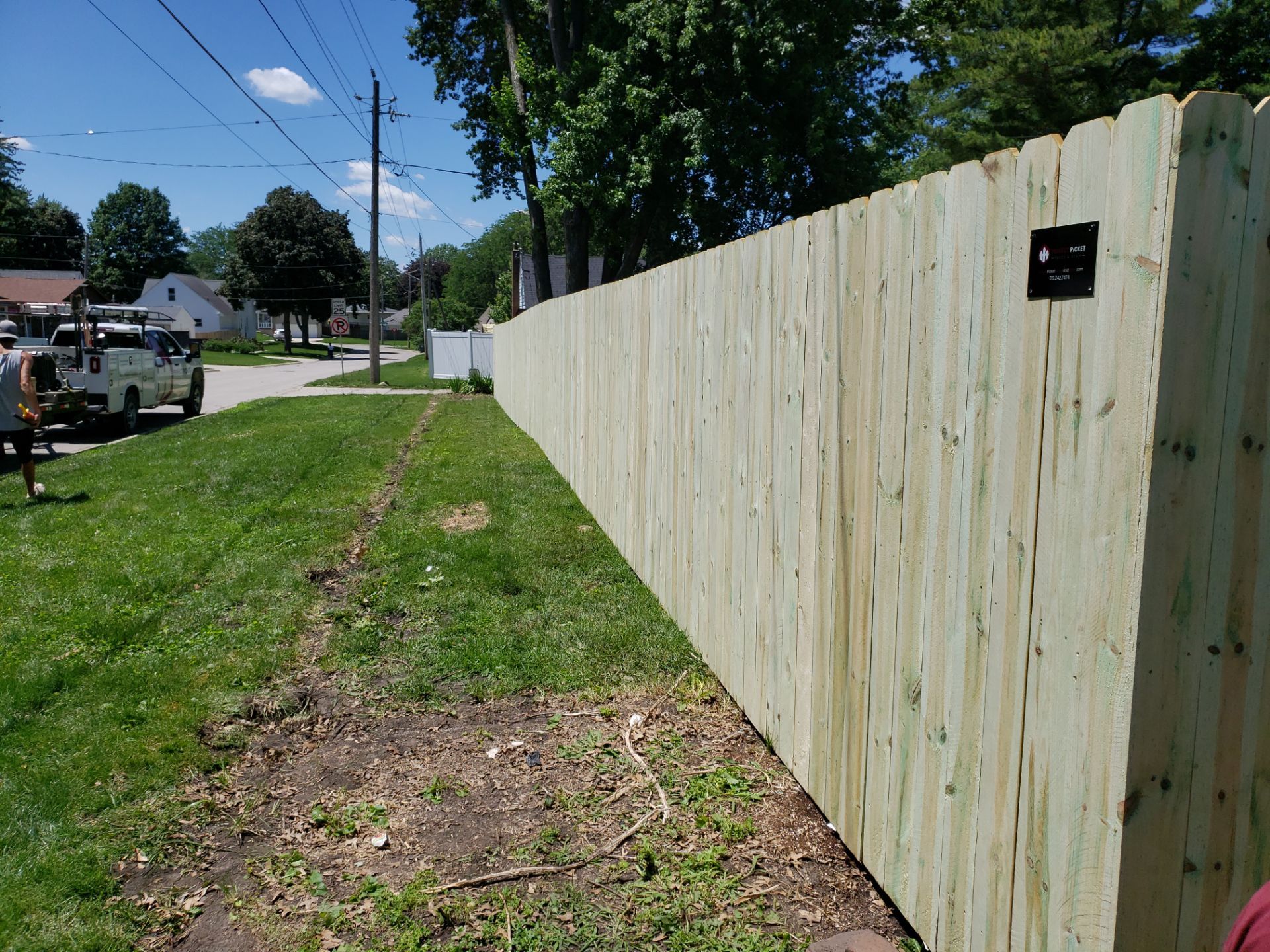 Pressure-Treated Pine Privacy Fence Replacement in Waterloo, Iowa by Perfect Picket Fence and Stain
