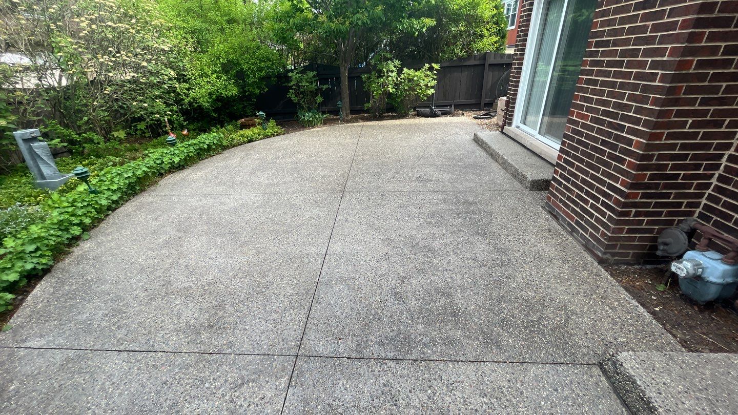 Northbrook, IL aggregate strip and re seal by Northern Power Washing LLC.