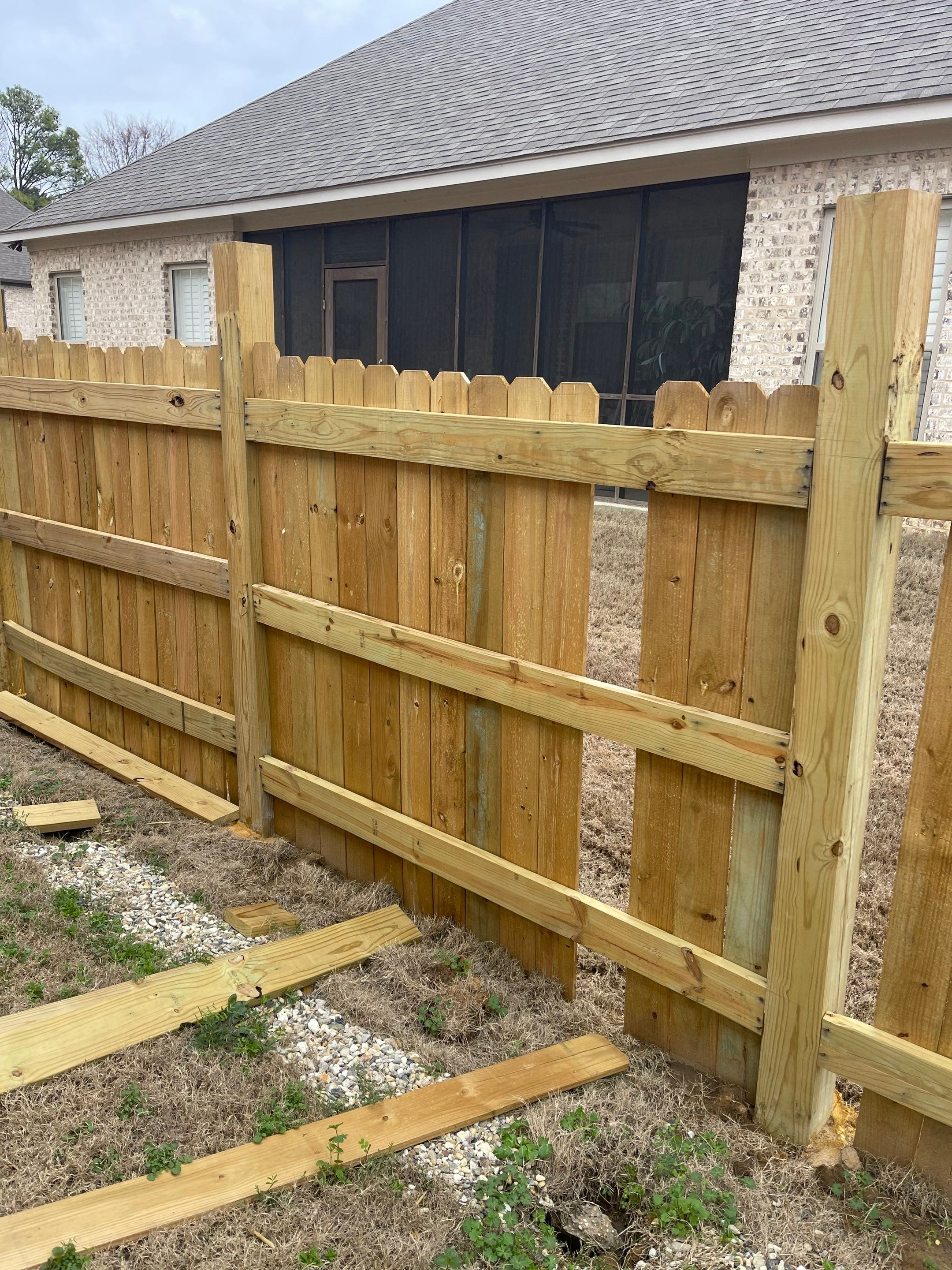 6' Treated Pine Good Neighbor 6x6 Posts by Roberson Construction LLC