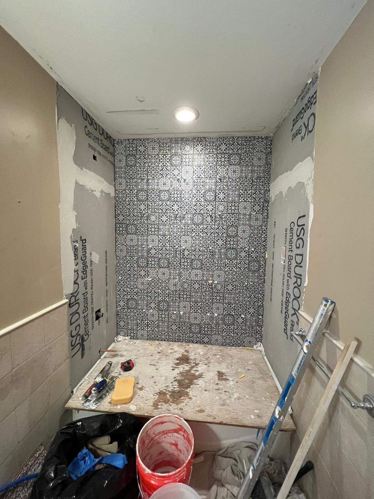 Bathroom Remodel using Tile by Home Concepts Construction