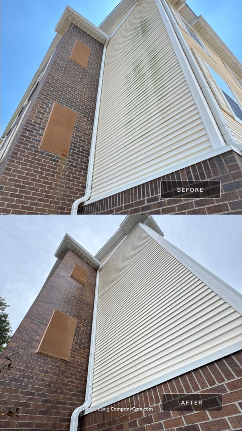 Extended Stay America West Dundee Building Wash by Simmons Power & Soft Washing