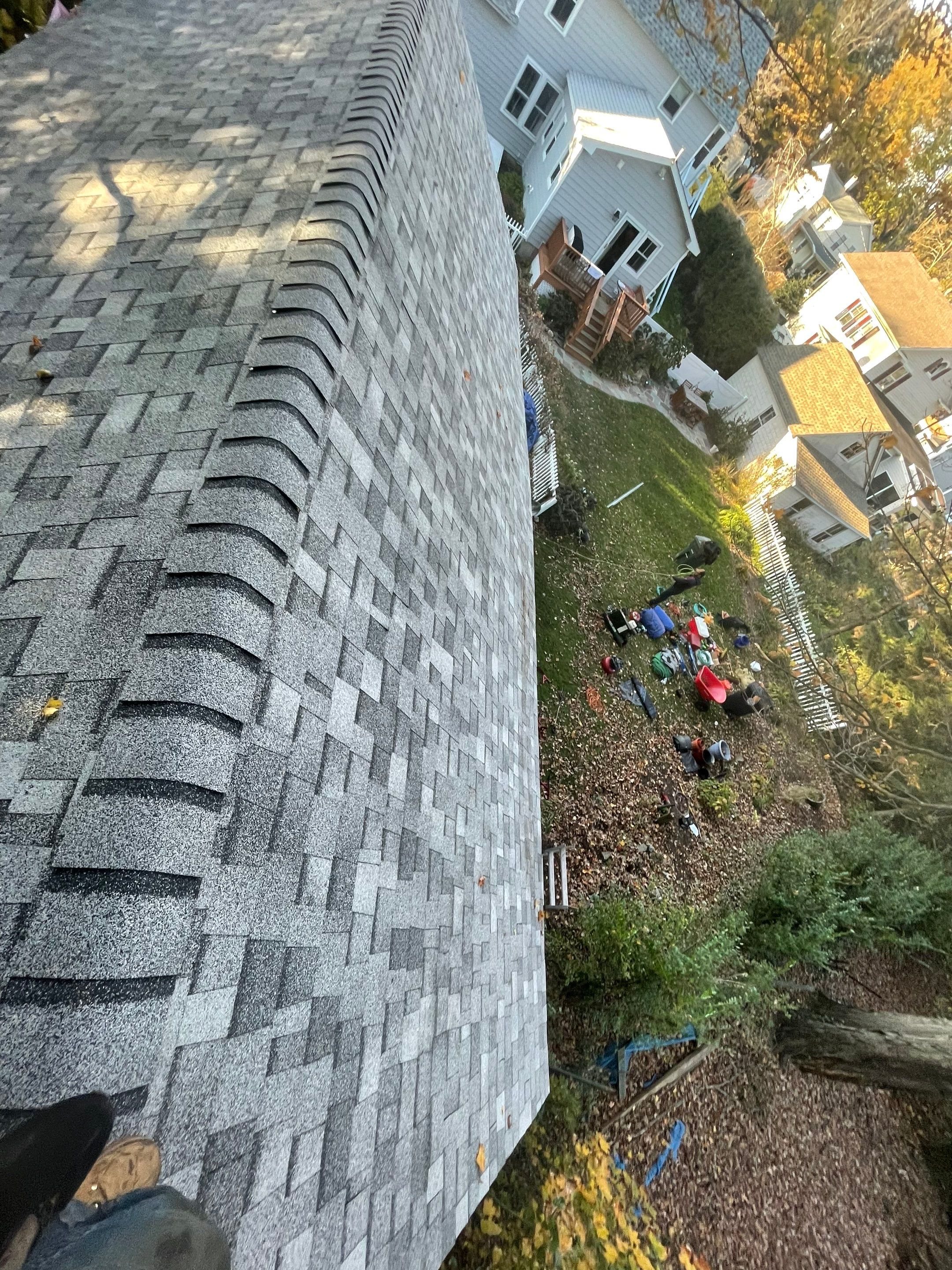 Residential Roofing Installation using Owens Corning TruDefinition Sierra Gray by A Plus Exterior