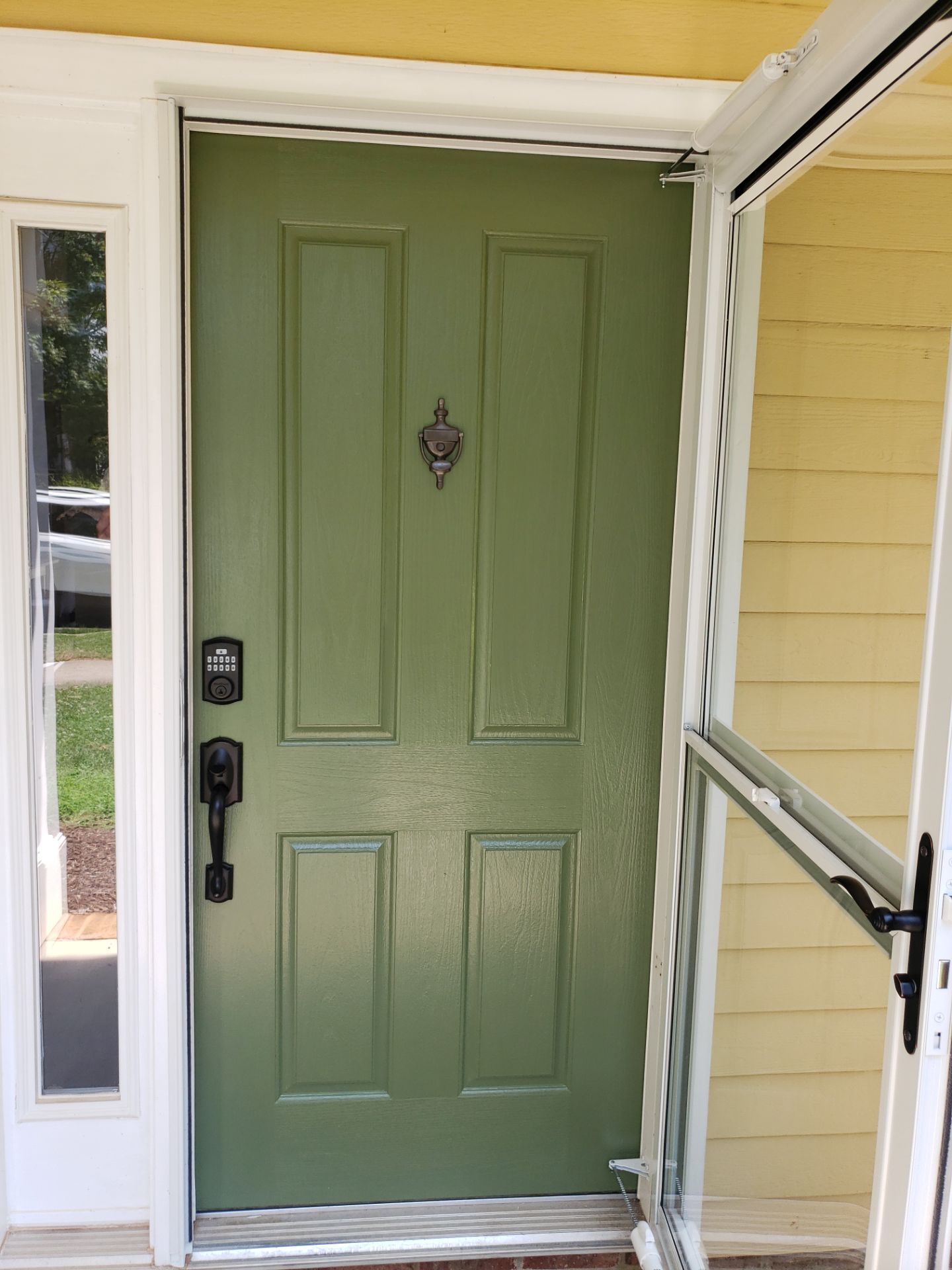 Door Refresh! Painting & New Screen Door by A Step Above Handy LLC