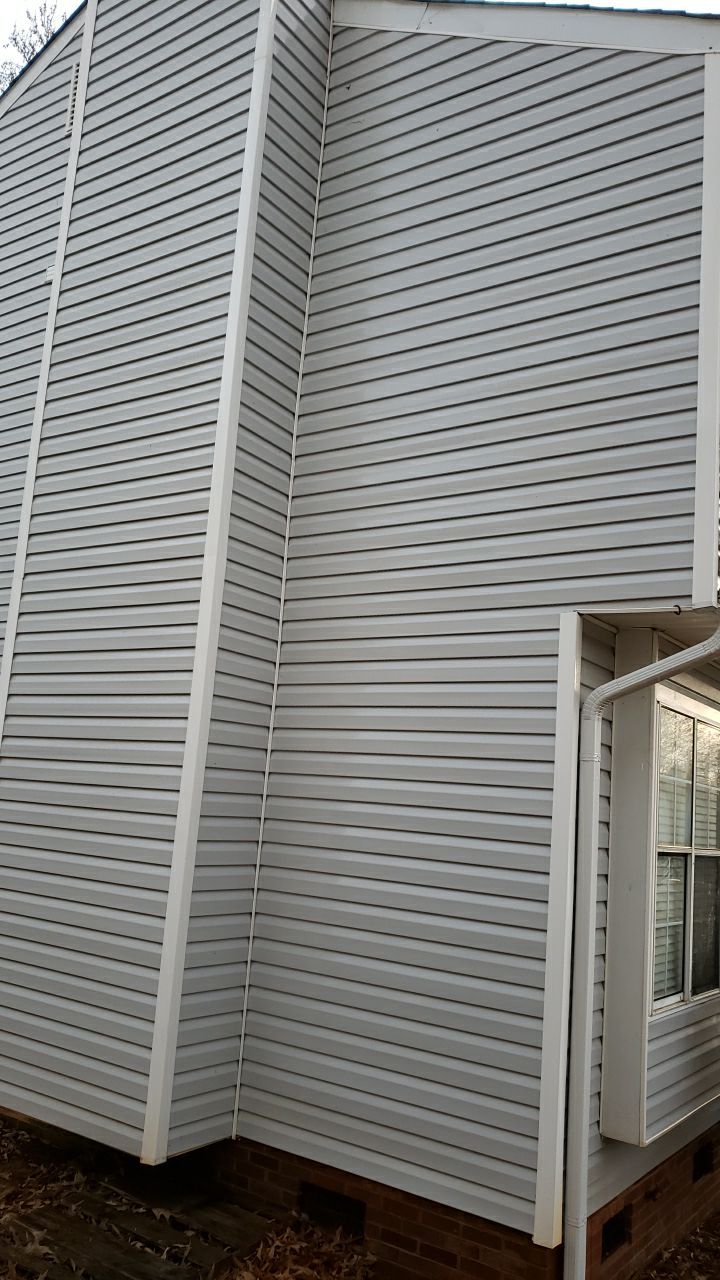 Gutter Cleaning using water by Power Wash Masters LLC