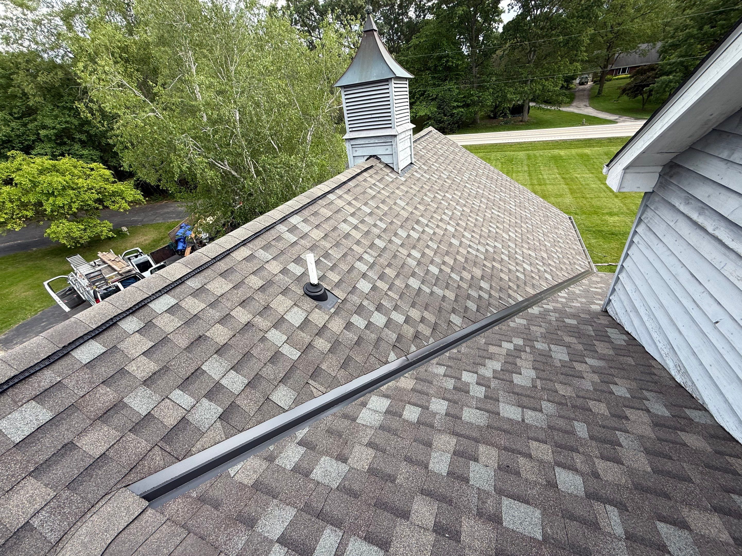 Roofing, copper chimney cap and copper awning by Optimal Home Improvement 