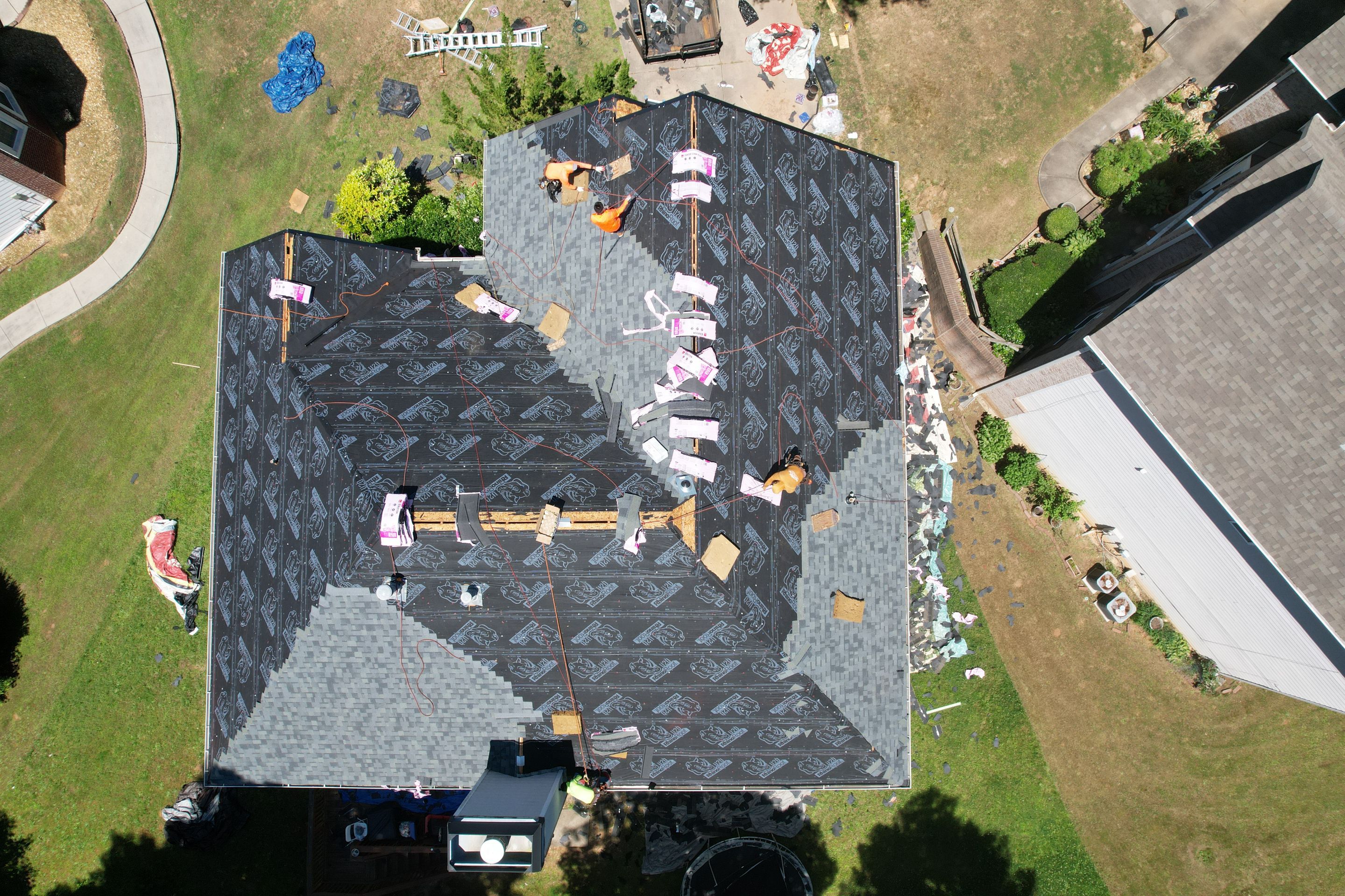 Residential Roof Replacement using Owens Corning Estate Gray by Inspector Roofing and Restoration