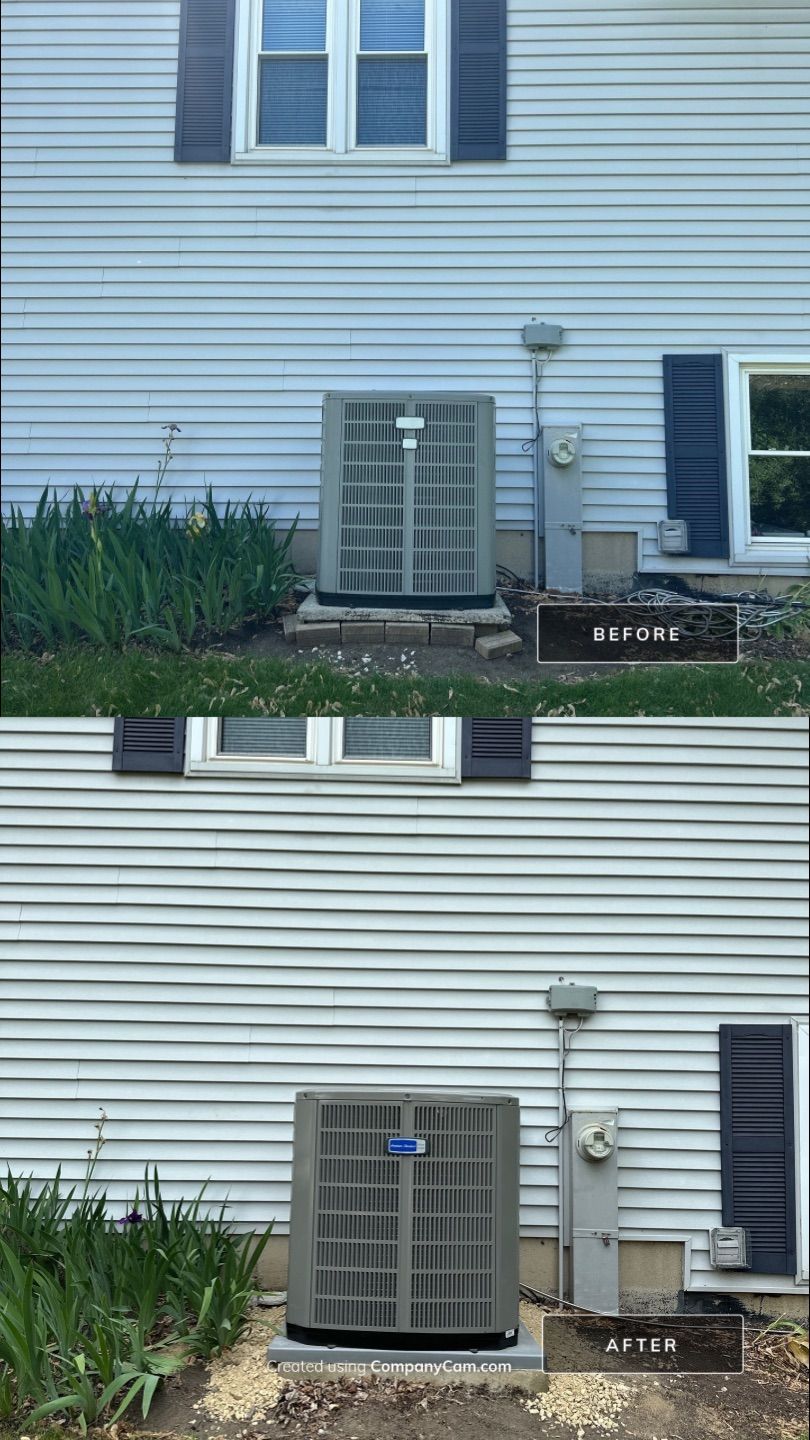 A/C Replacement Project in Hoffman Estates by Ragano Heating & Air Conditioning Inc