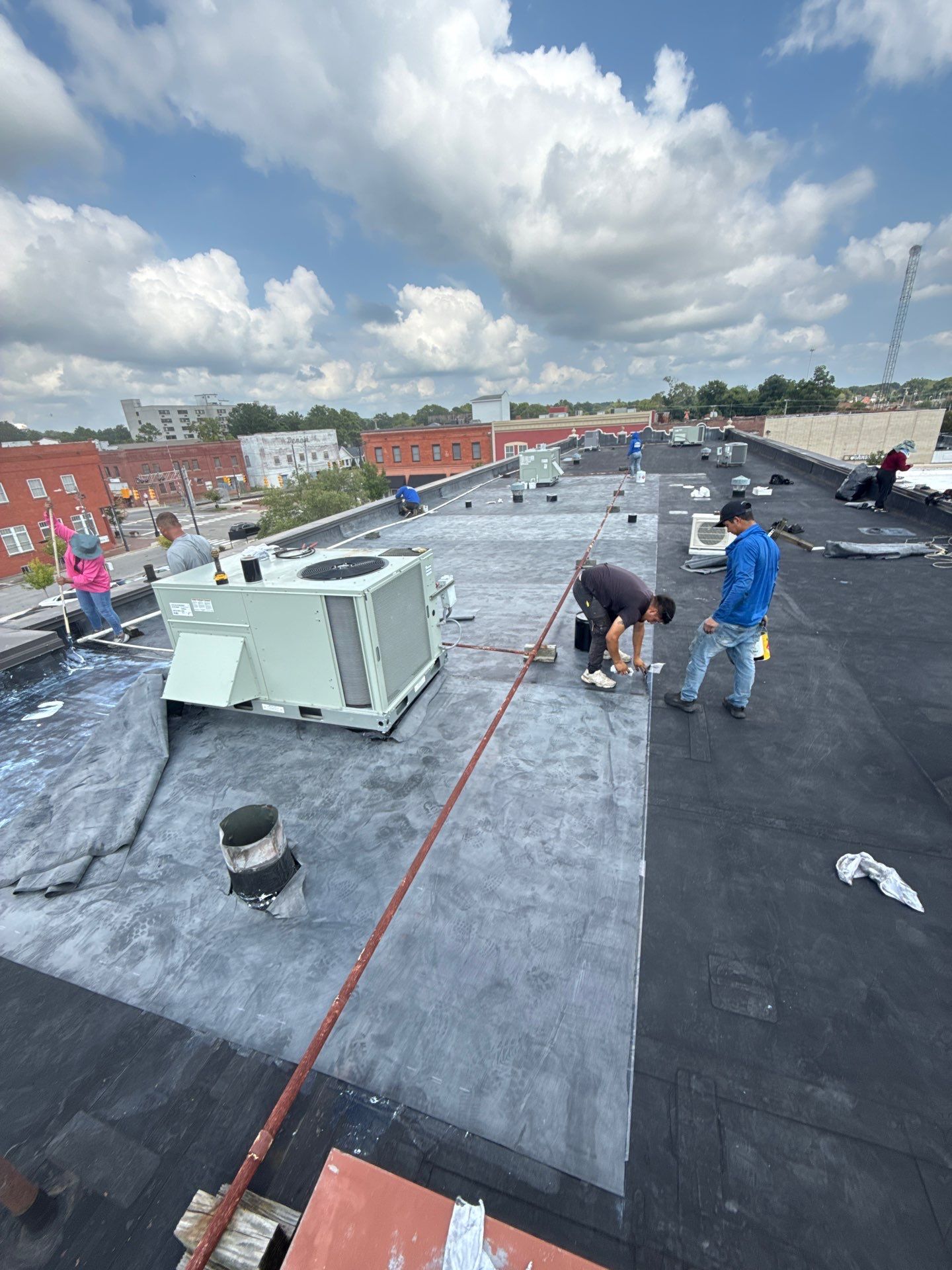 Project in Kinston by Roofing Solutions