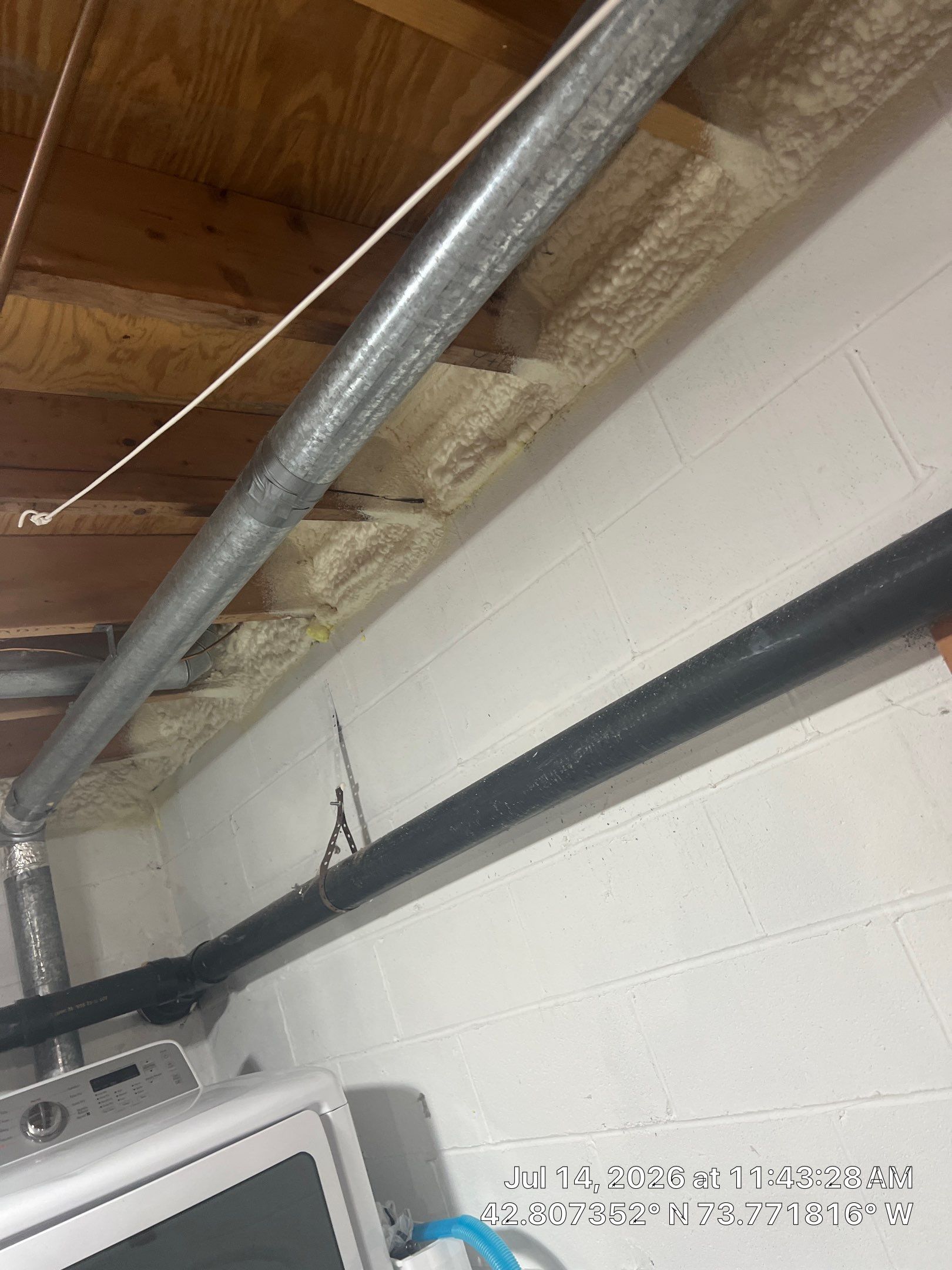 Attic and Rim Joist Insulation Upgrade Project in Clifton Park by Saffron Elite Home Performance & Building Science