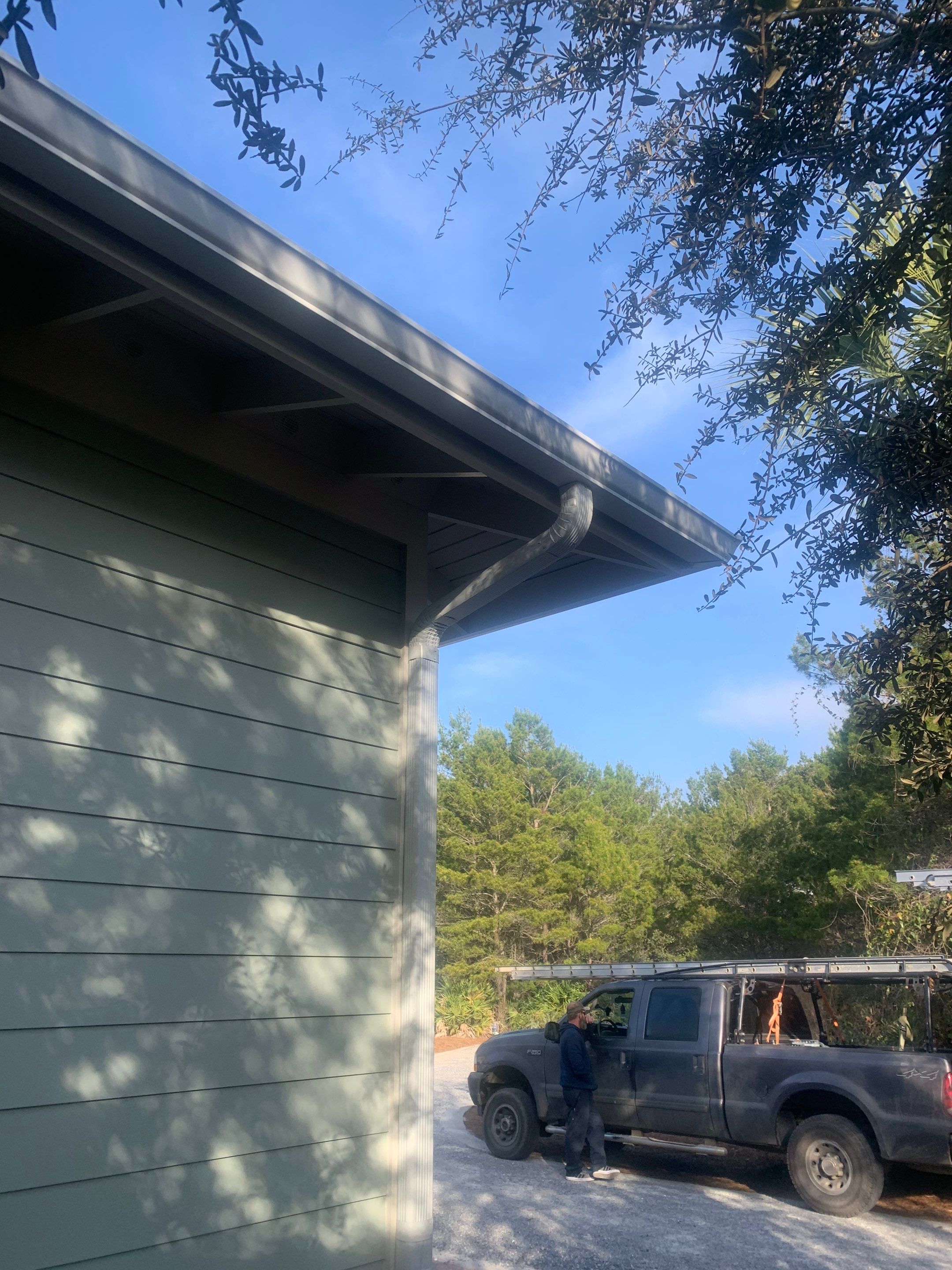 New Downspouts Installation in Rosemary Beach, FL by Gutter Professors