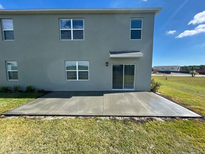 New concrete pad