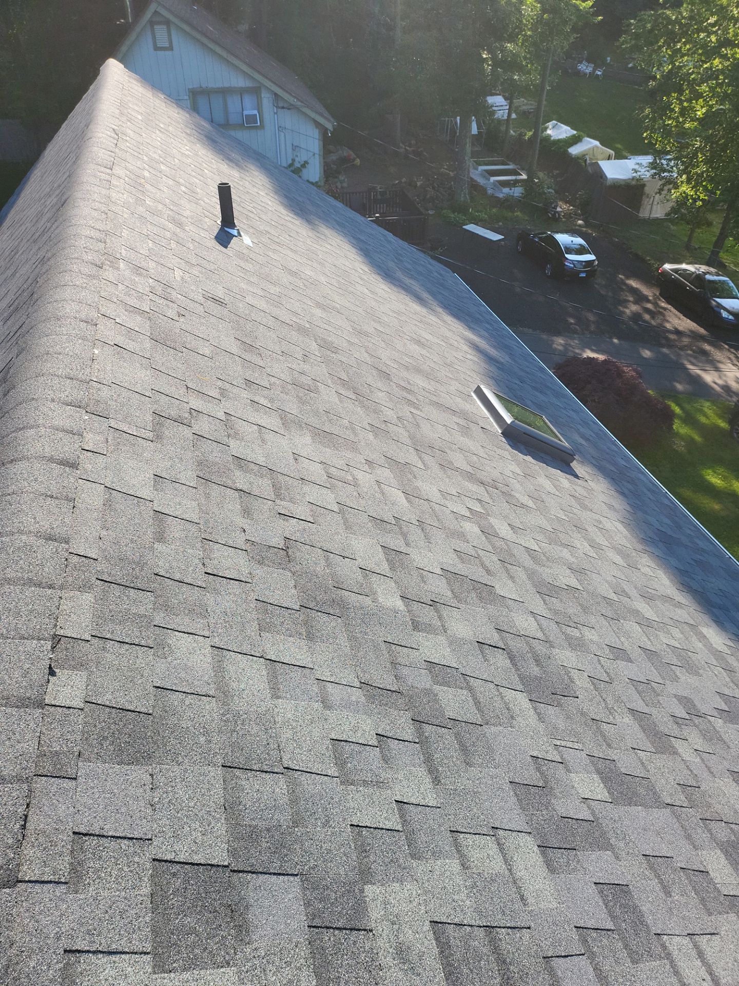 Residential Roofing Installation using Owens Corning TruDefinition Duration - Estate Gray by A Plus Exterior