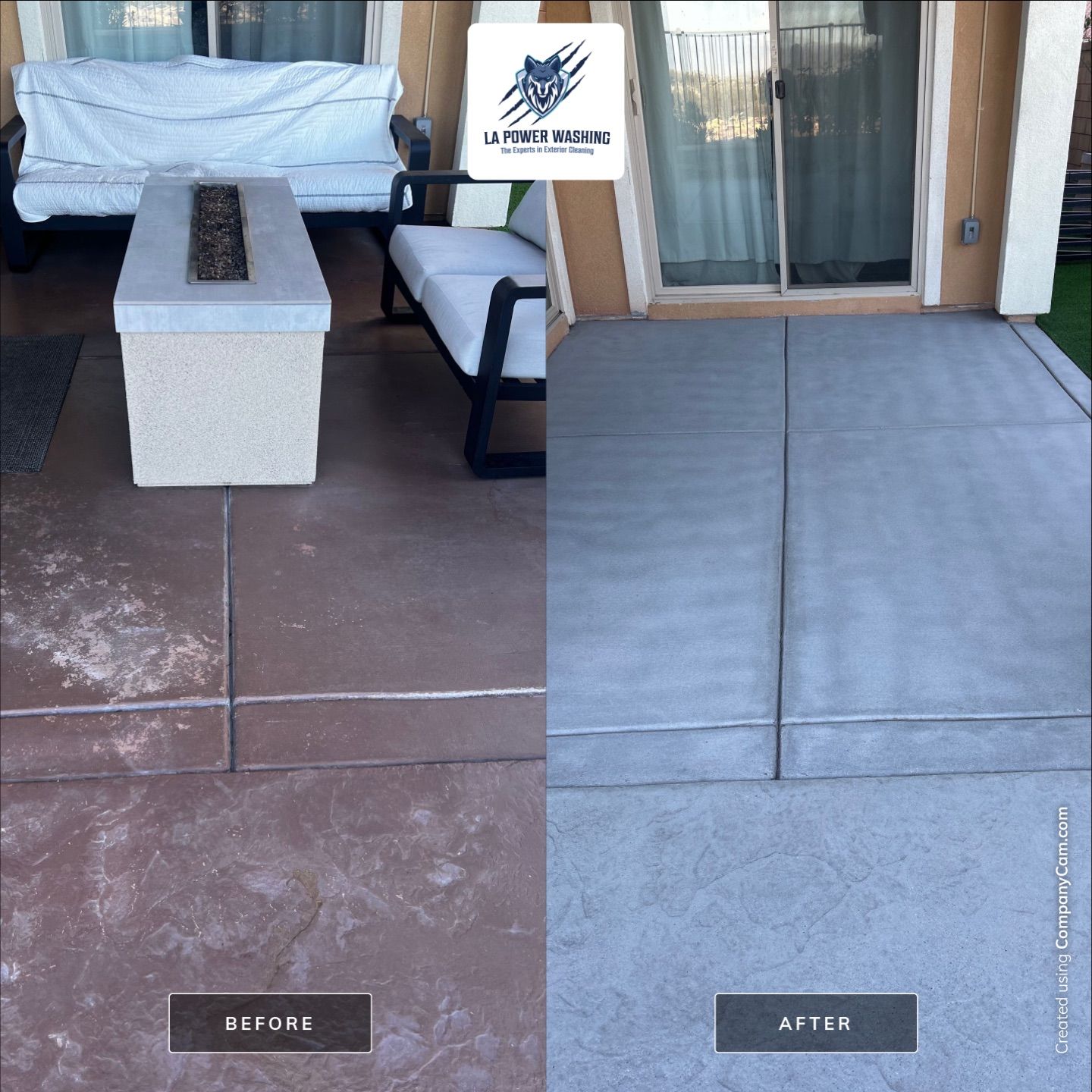 Sandblasting Paint Off Concrete & Sealing in Lake Elsinore, CA by La Power Washing Inc