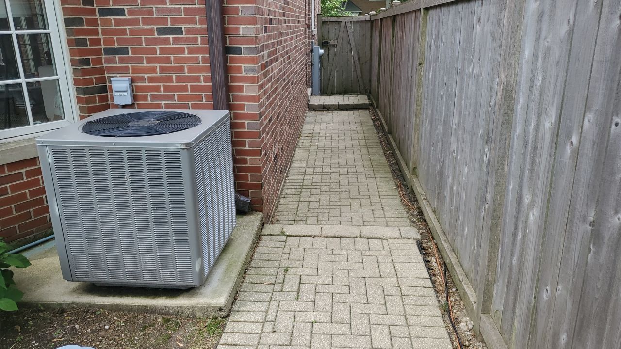 Brick patio repair, clean sand and seal by Northern Power Washing LLC.