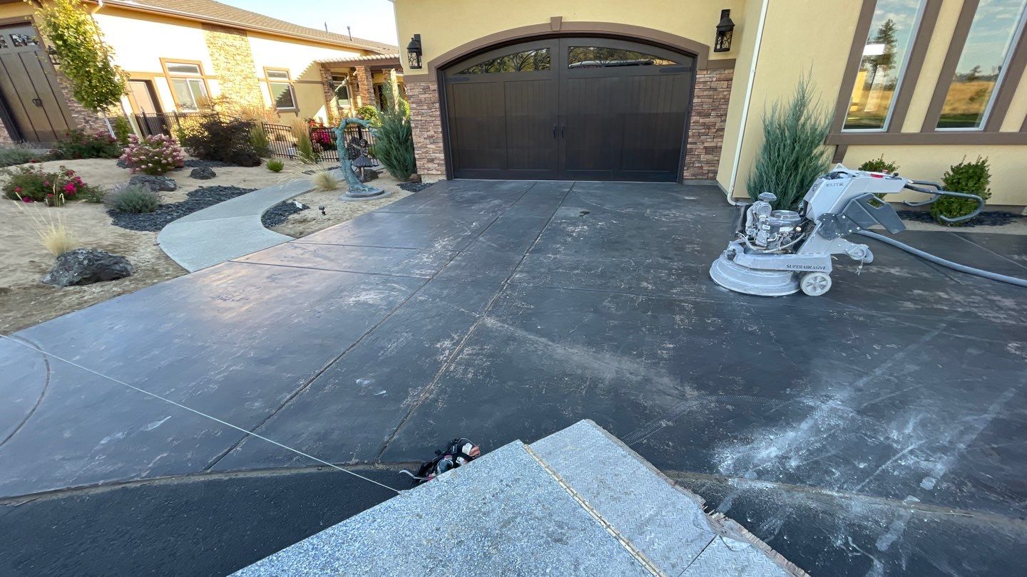Driveway using Trail Mix 1/8" Chip by Croc Coatings, LLC