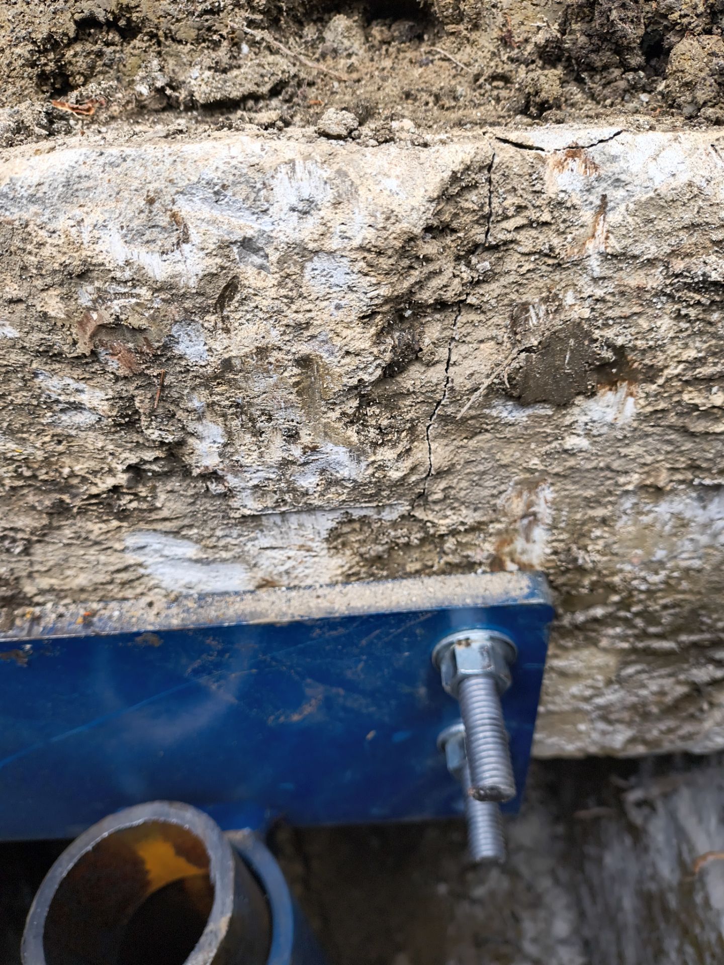 Helical Piers & Parge Coating by Toledo Basement Repair 