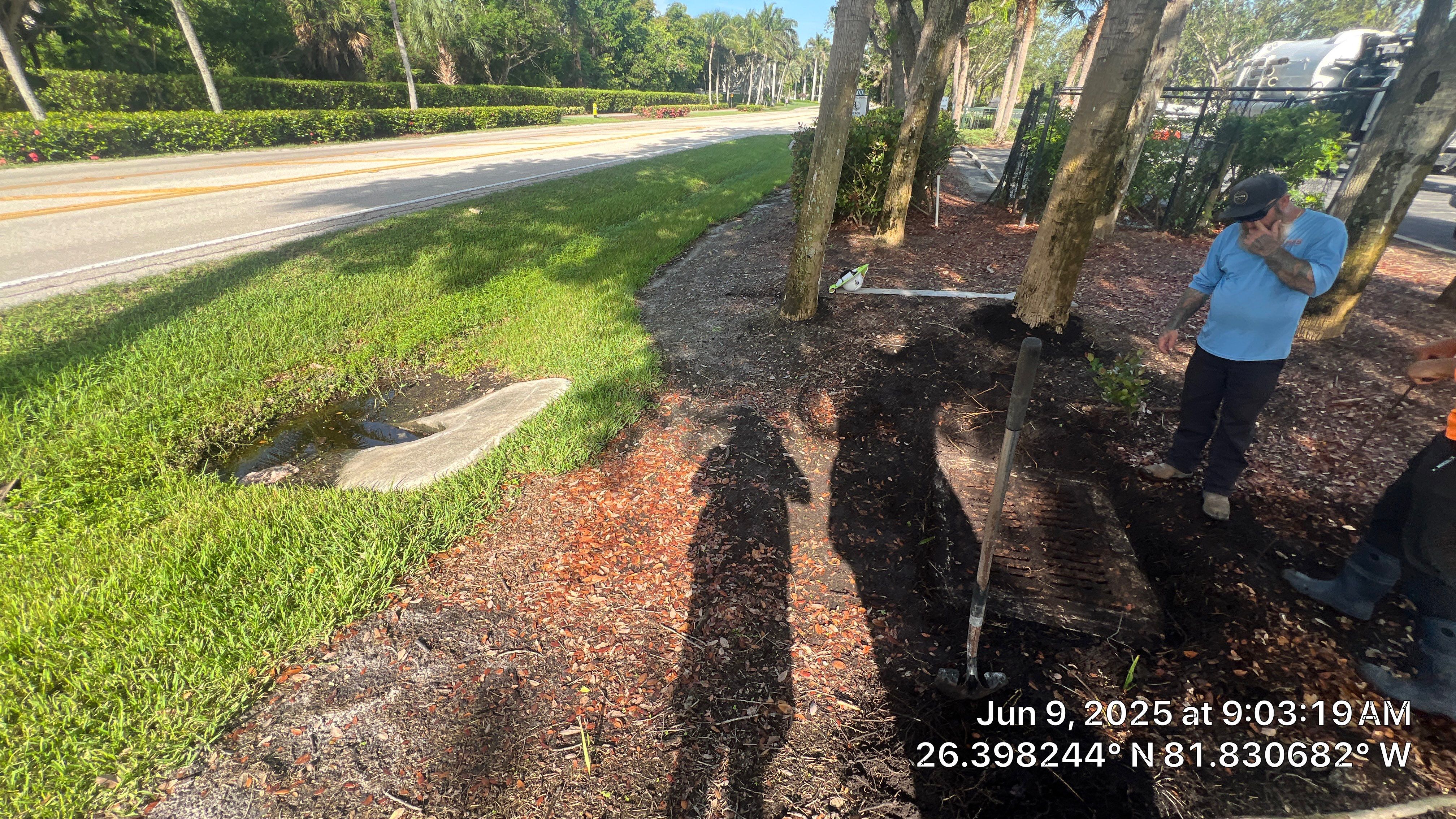 Pelican Landing Beach Parking Lot Stormwater System Maintenance by Don Mar, Inc. Storm Water Solutions