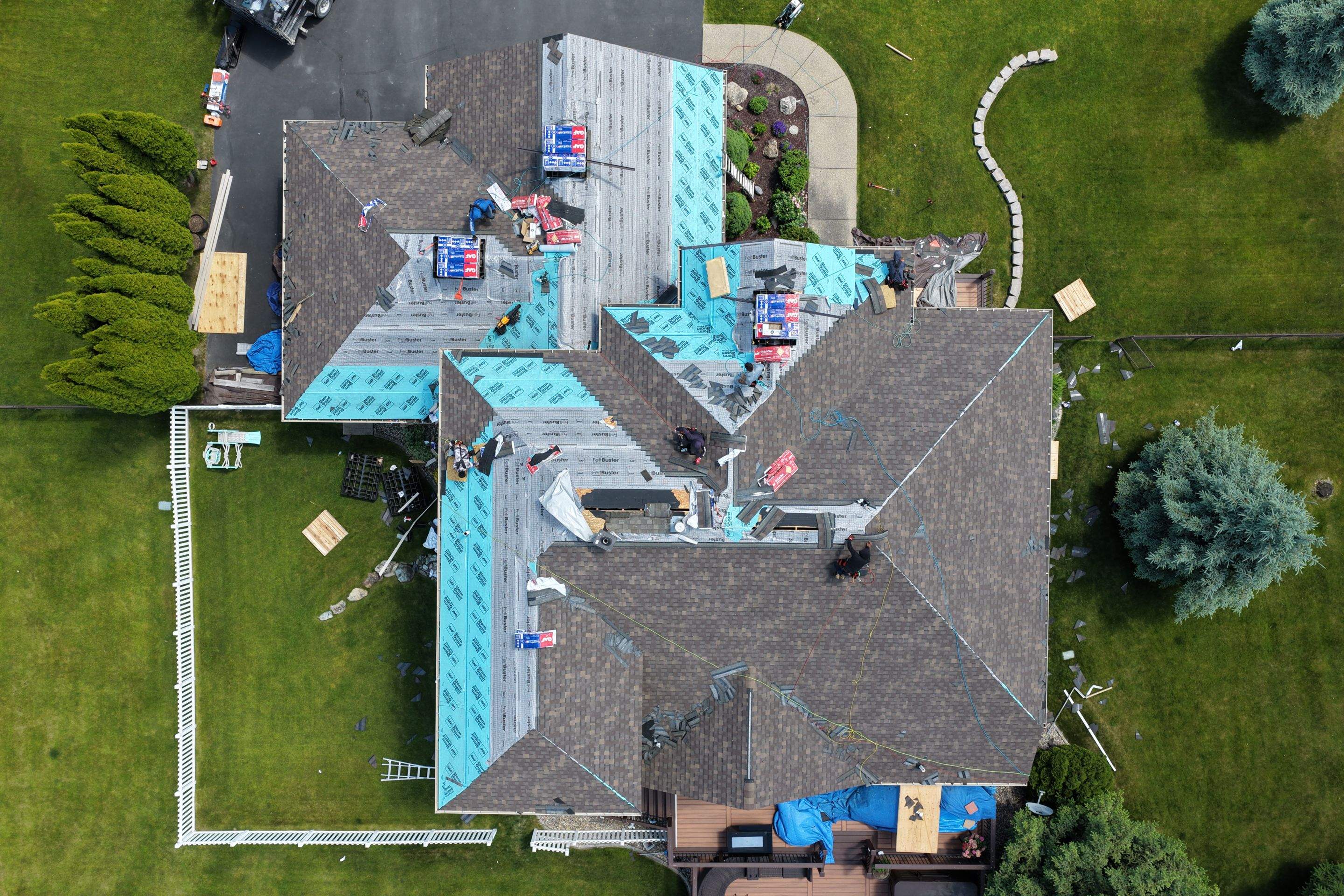 Roof Replacement using GAF Timberline HDZ - Chestnut Valley by Montana Roofing Solutions