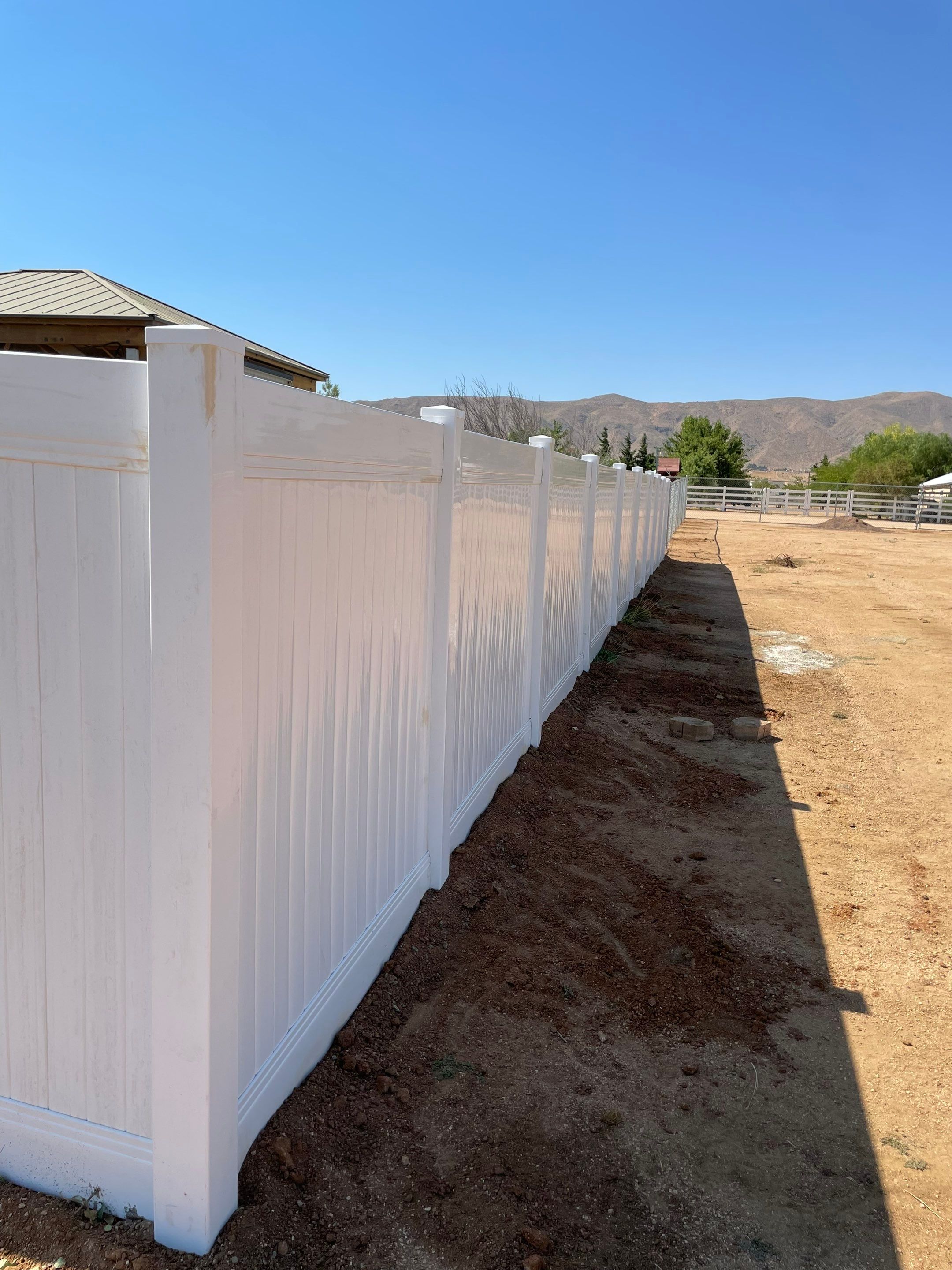 Fence Installation using Vinyl by Fence Guys Inc. 