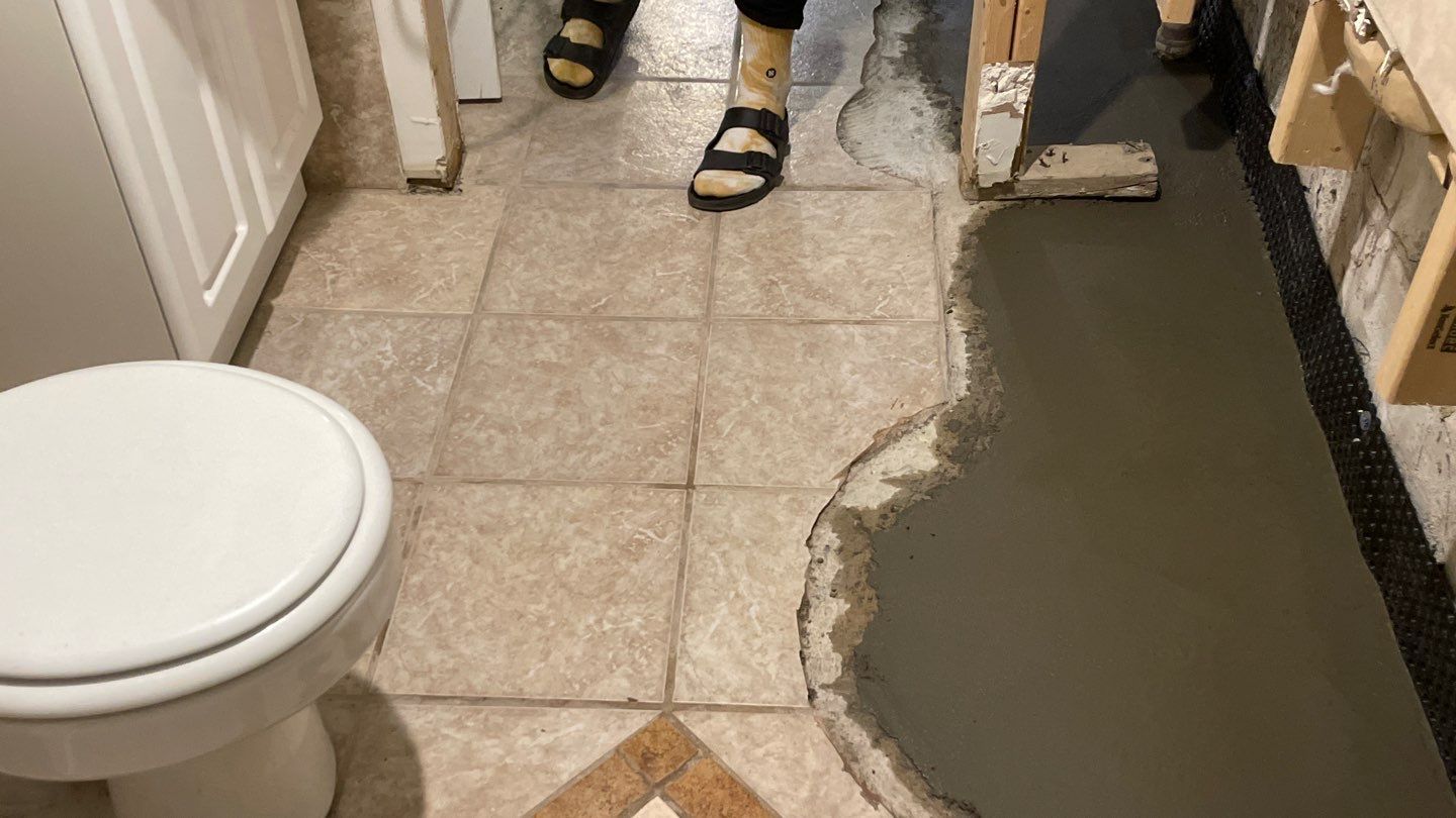 Drain Tile in Minneapolis for Kristen & Taylor by Waterproofing Northeast