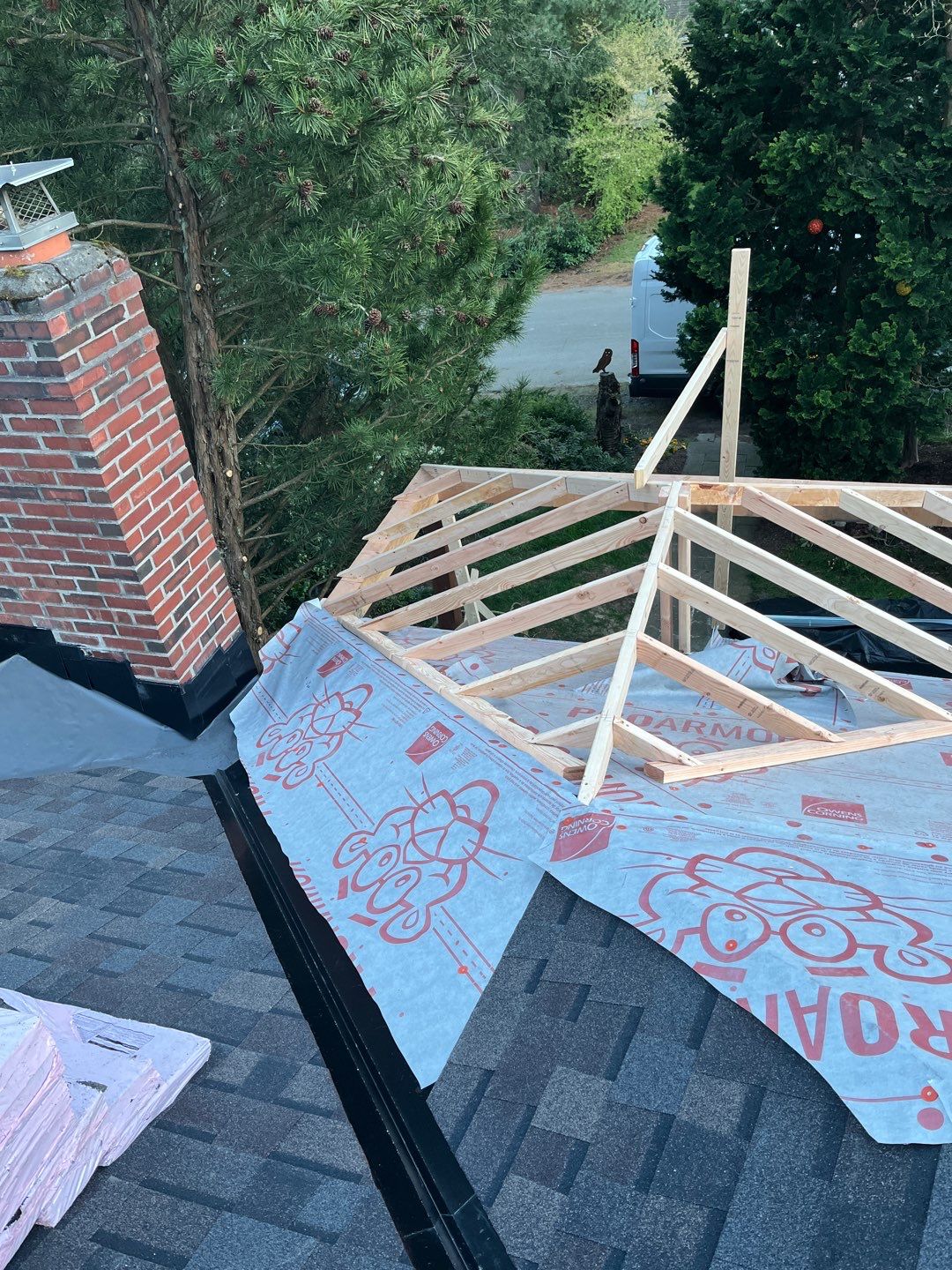 Residential Roofing Installation and Front Porch Addition using Owens Corning Duration: Black Sable by RoofSmart