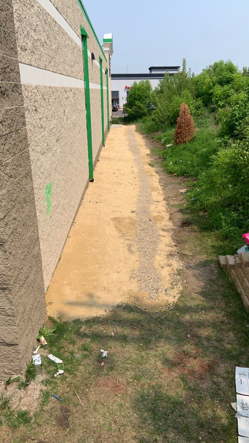 French Drain Installation – Fridley Dollar Tree by Waterproofing Northeast