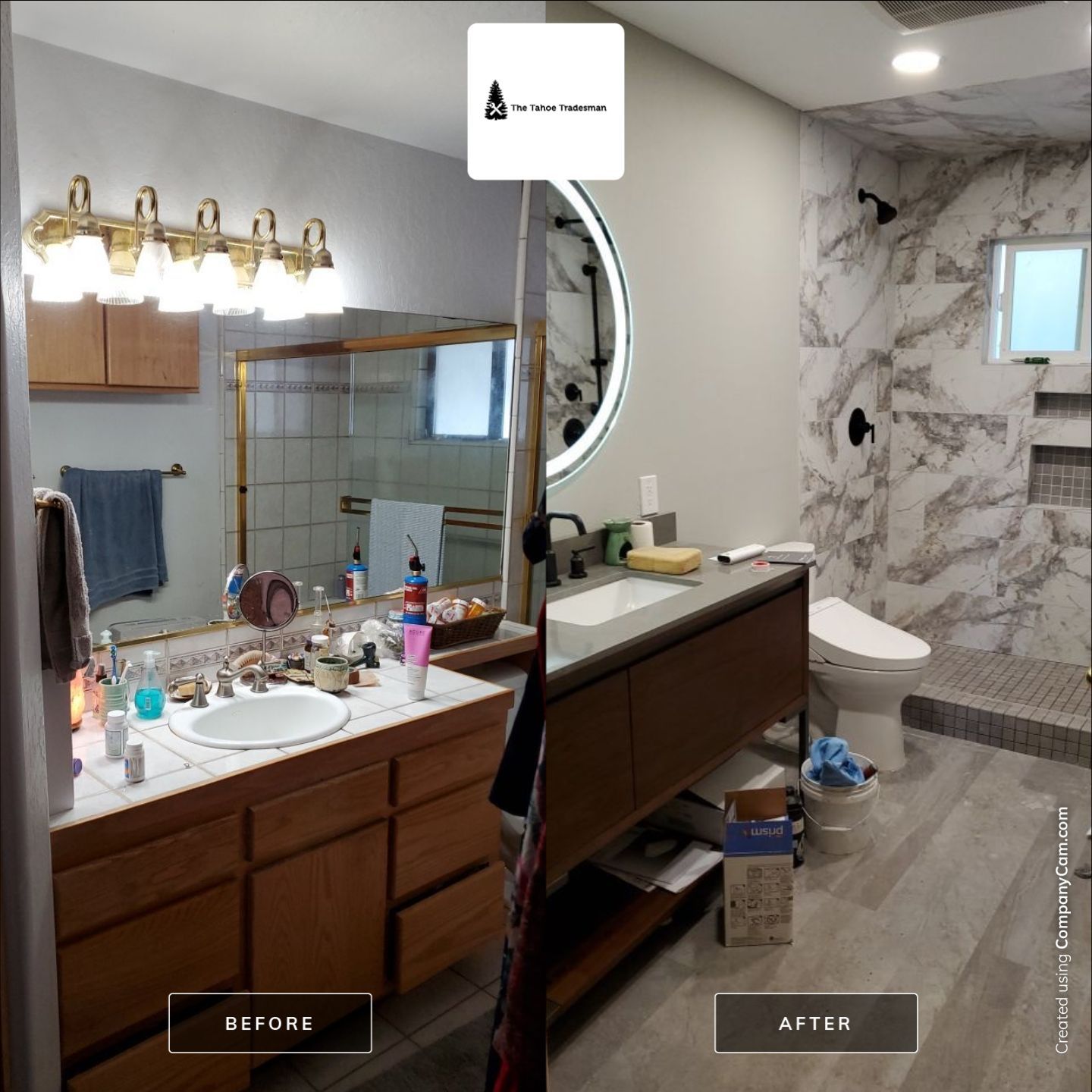 Bathroom Remodel by The Tahoe Tradesman