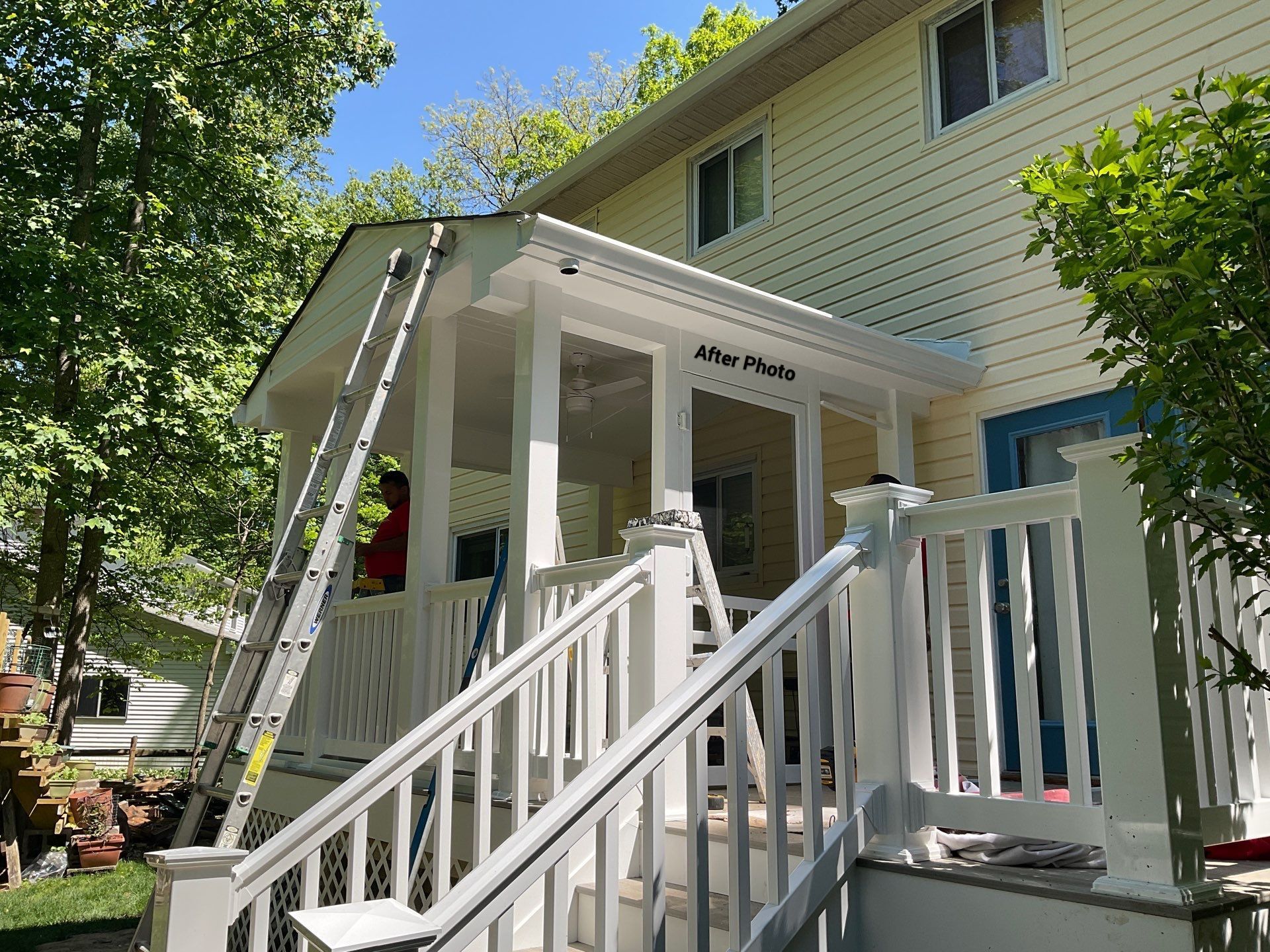 New Screen in cover porch  by Alpha Design Services