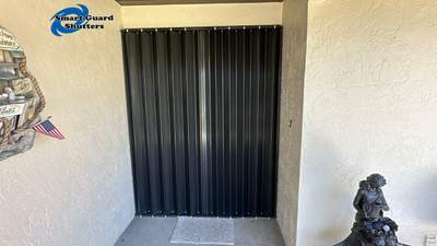 Accordion Shutter in Bronze
