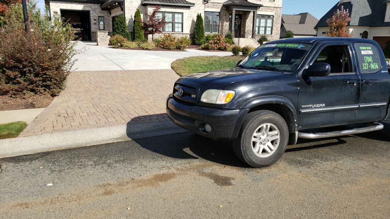 Driveway Clean using cleaner by G&H Home Tech Pros LLC