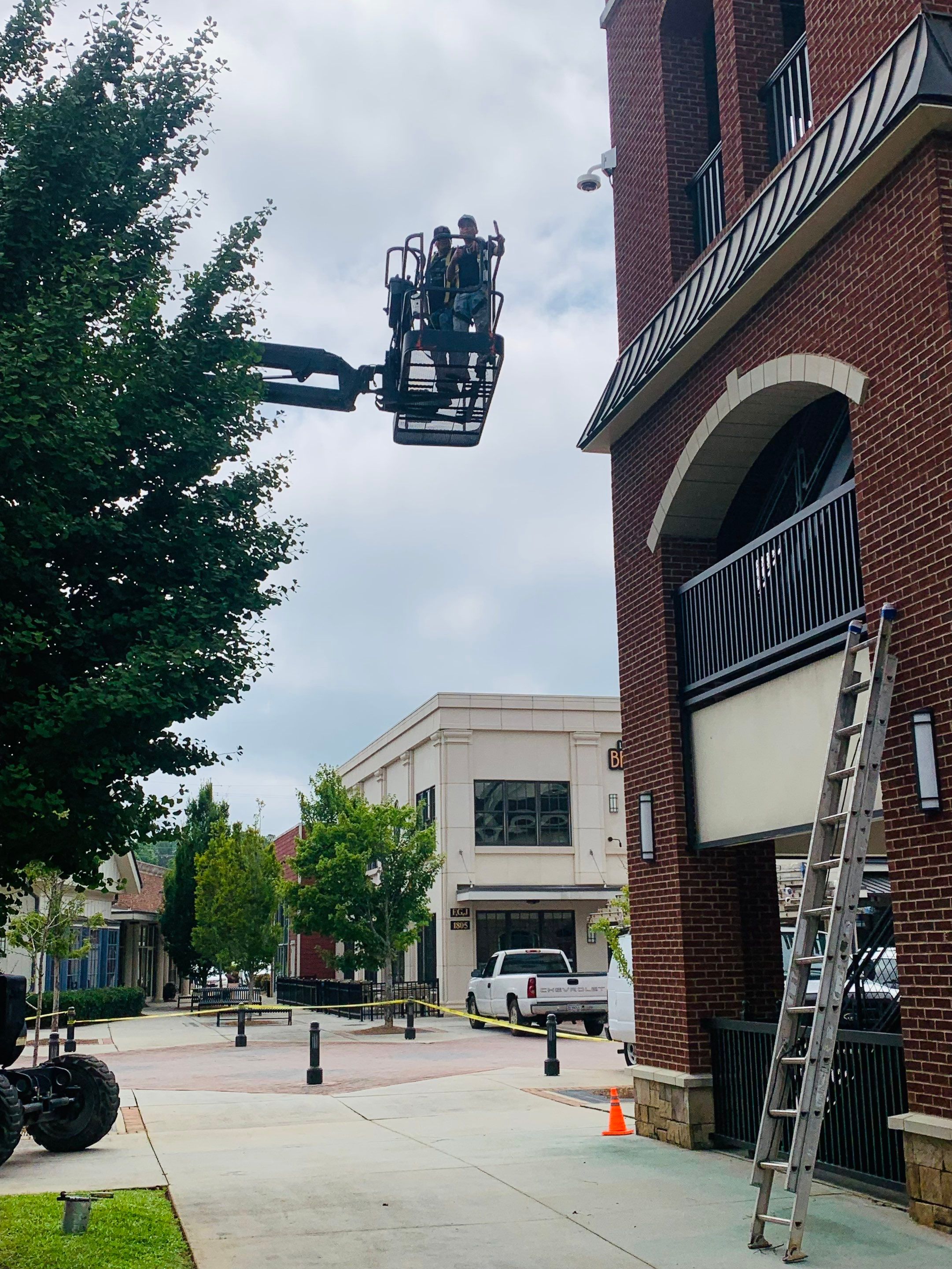 Commercial Exterior & Stairwell Painting – Corner Market by PGP Surface Solutions, LLC