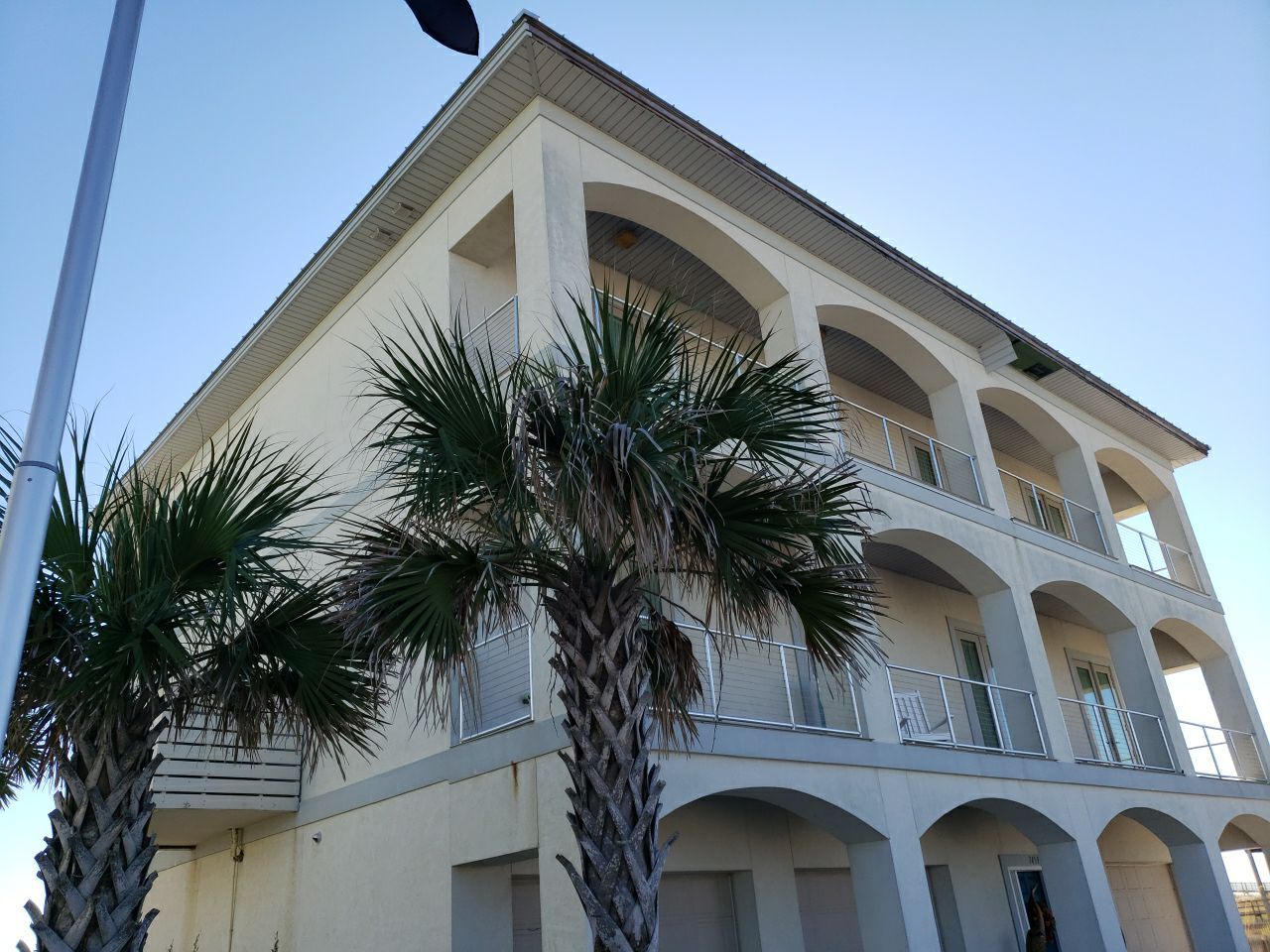 Soffit and Fascia Roof Replacement using 60' Ladders in Navarre by Gutter Professors