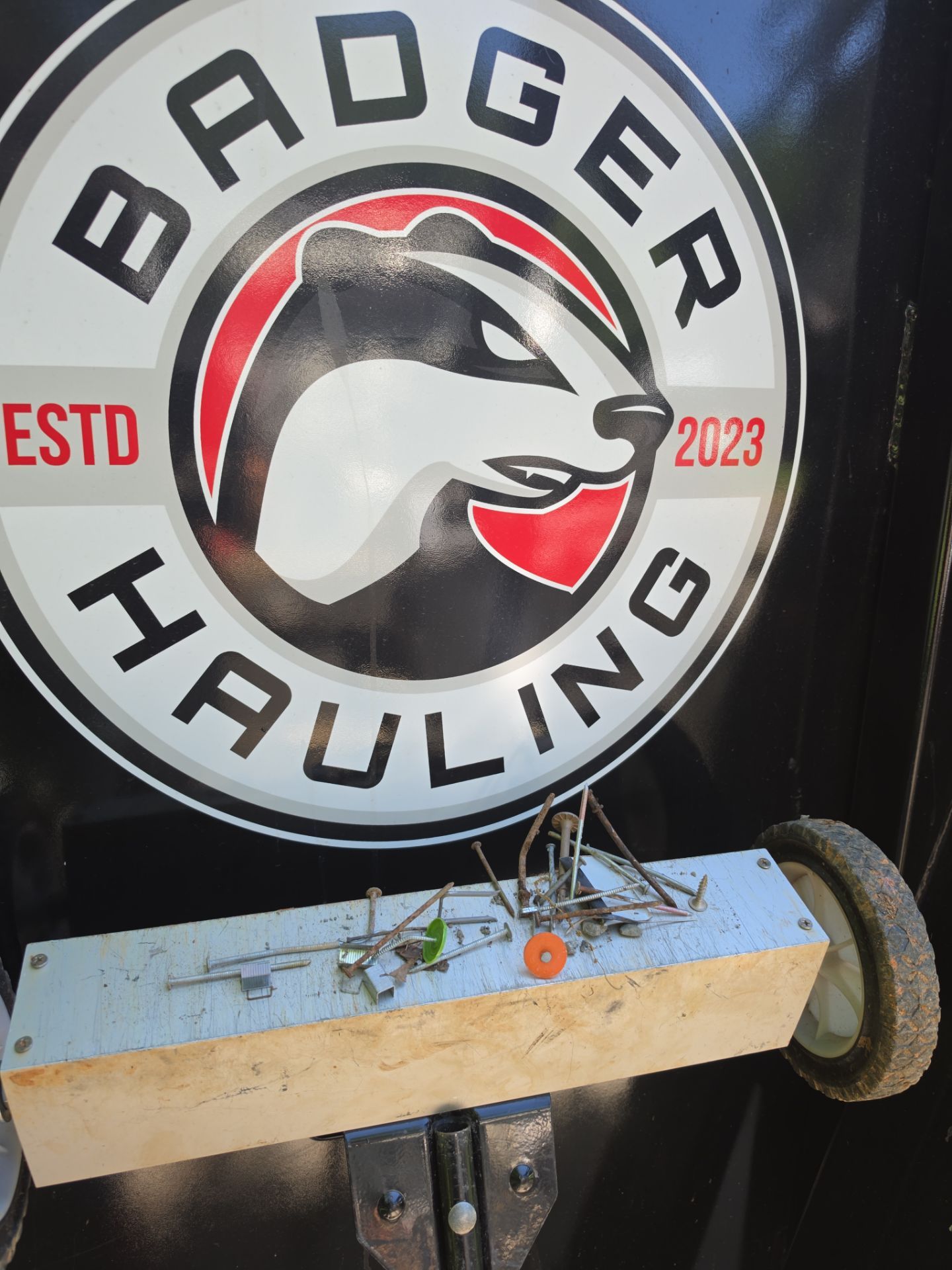Job site clean up in Matthews by Badger Hauling