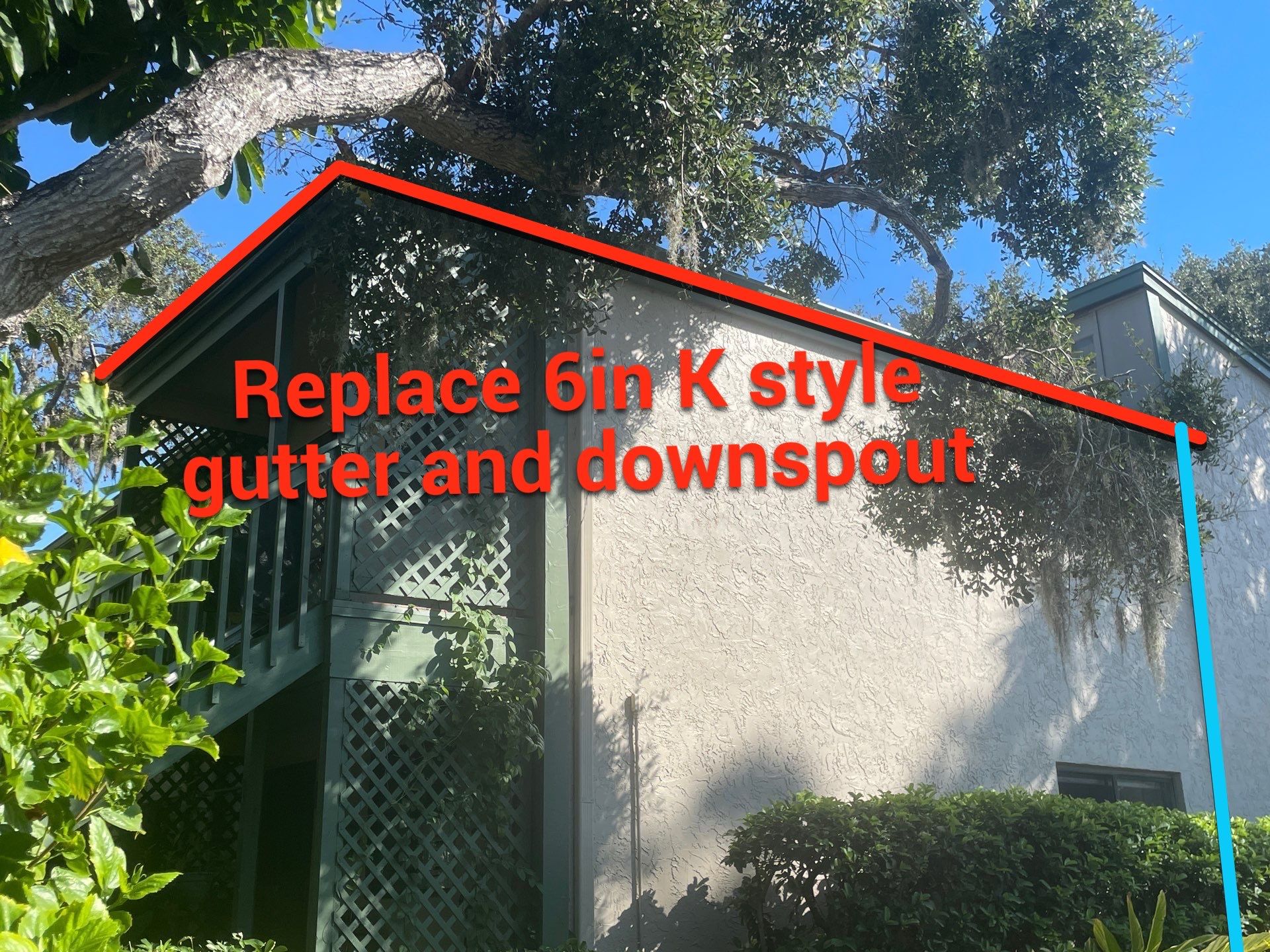 White Gutters Repair and Installation in Sarasota FL by Gutter Professors