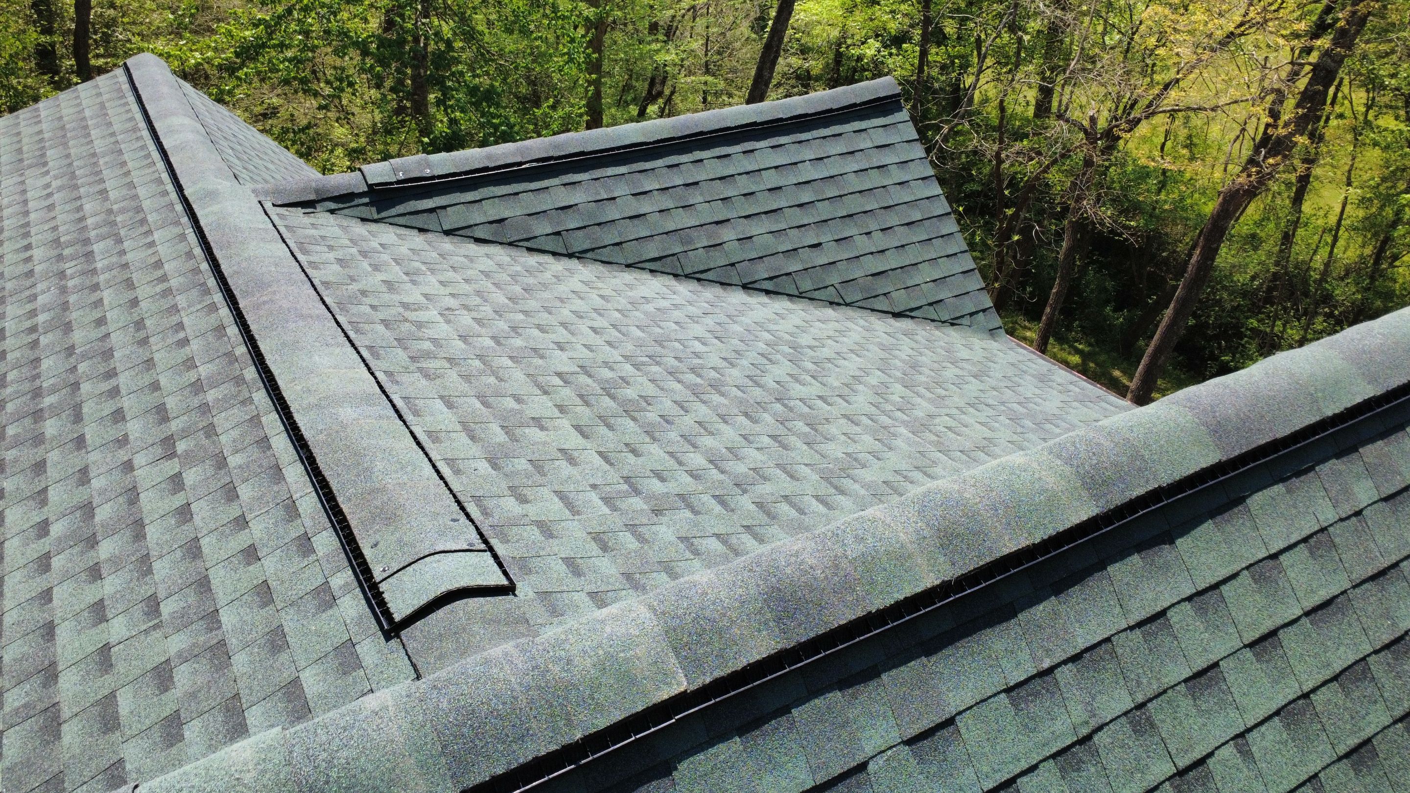 Blue Ridge, GA Roof Replacement GAF Timberline HDZ Hunter Green by Reset Roofing