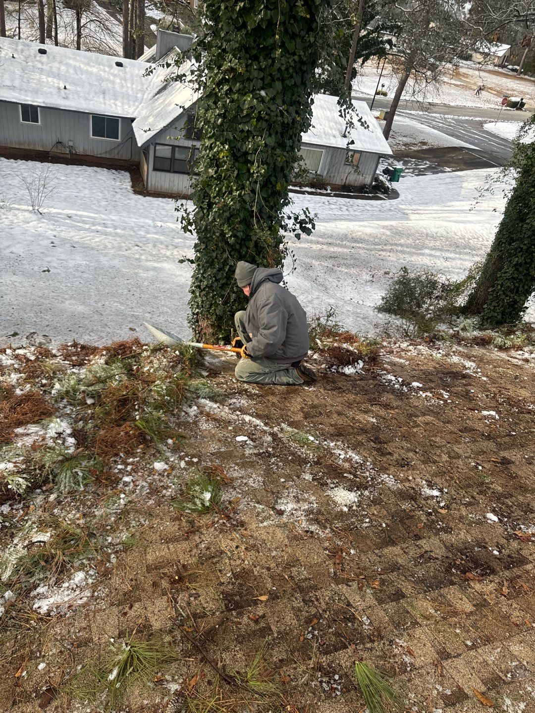 Emergency Roof Damage Roof Repair using GAF HDZ Architectural Asphalt Shingles by Mosaic Roofing Company