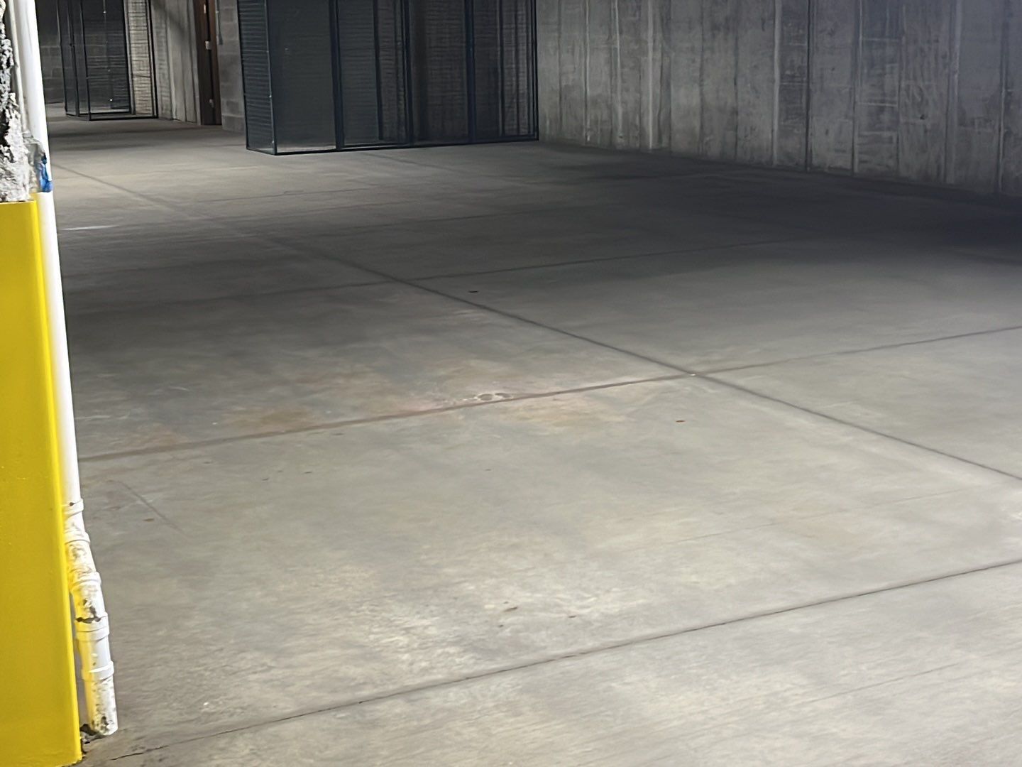 Parking garage post construction cleanup by Northern Power Washing LLC.