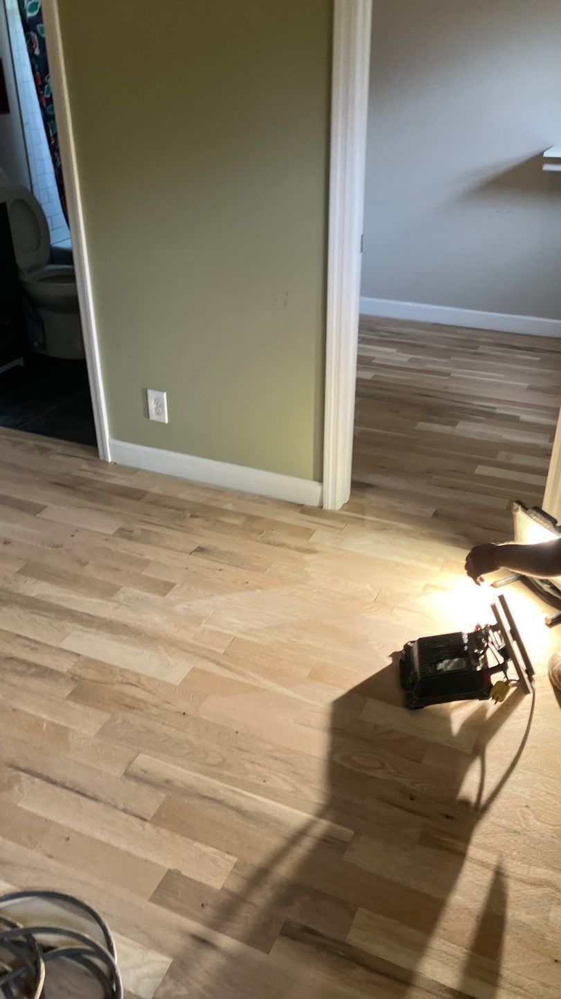 Replaced Carpet with New Hardwood Floors  by Footprints Floors of Nashville